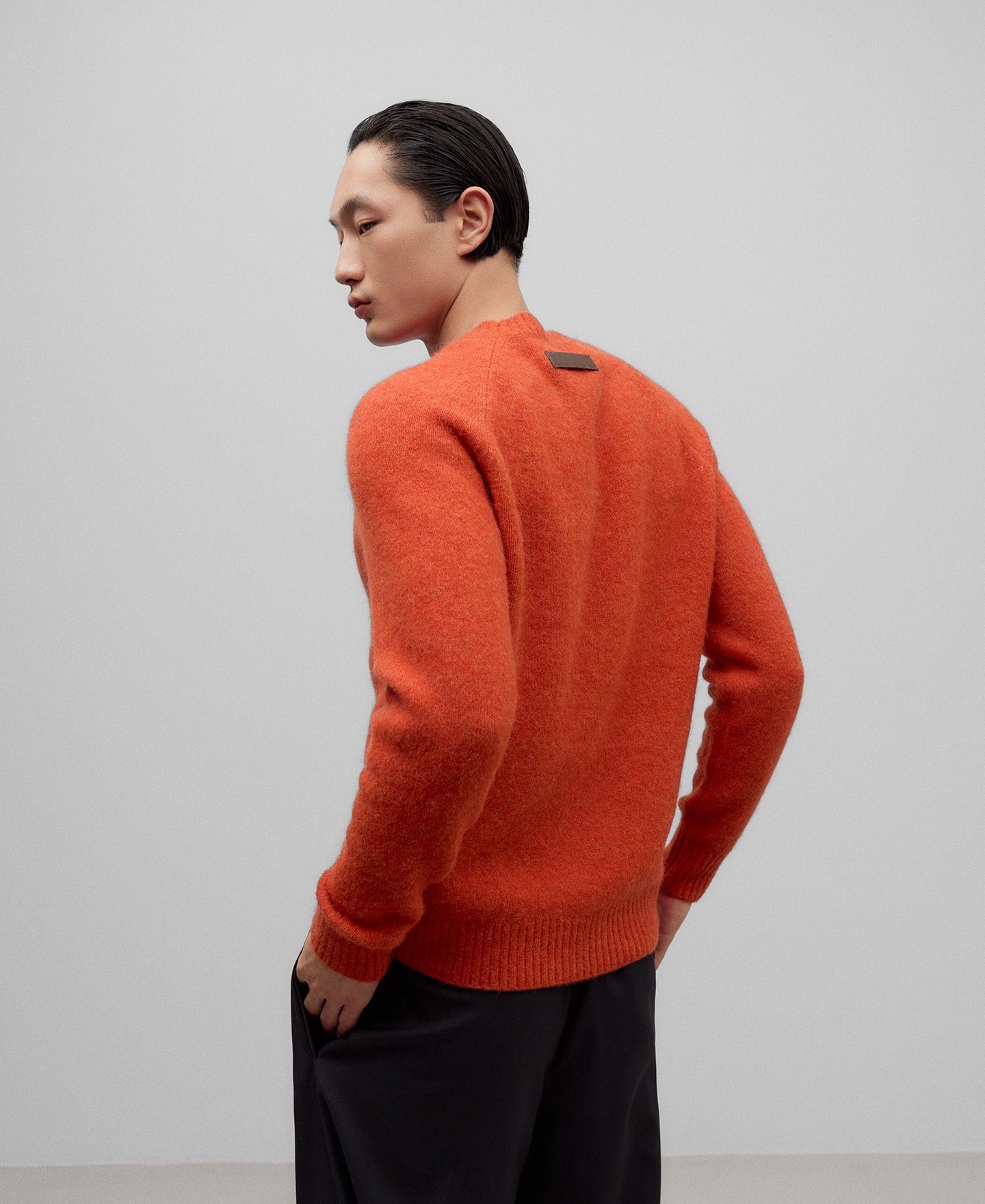 Alpaca blend sweater man image number 2