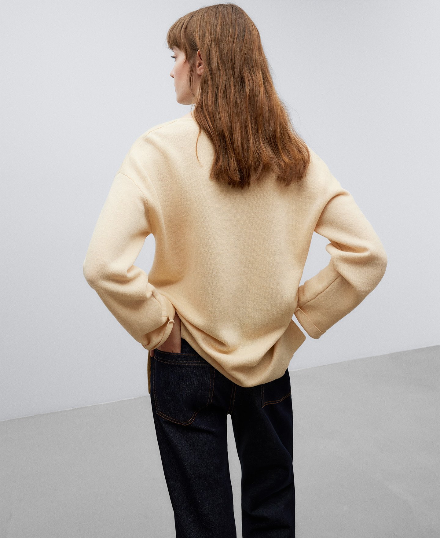 Jersey punto doble frontura mujer image number 2