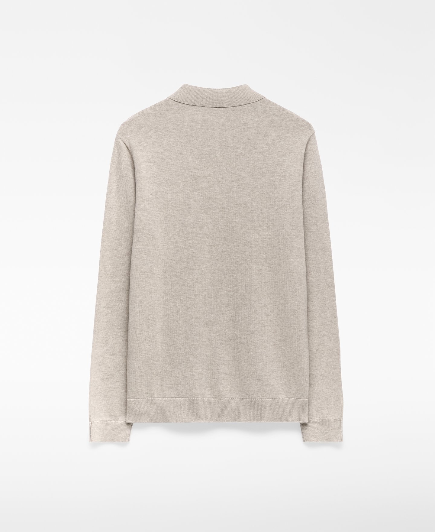 Regular fit long sleeve polo shirt man image number 1