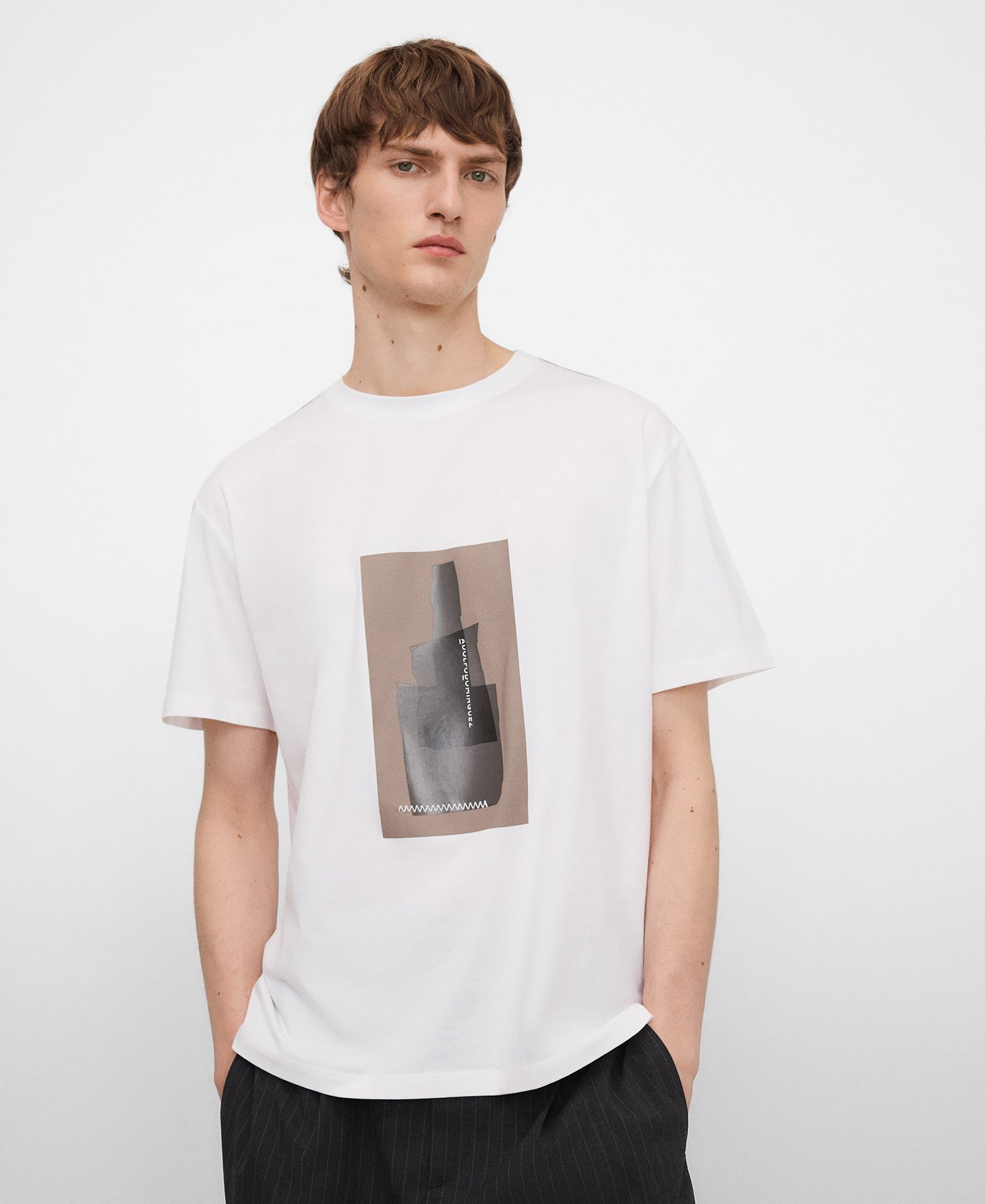 Cotton printed T-shirt man image number 0