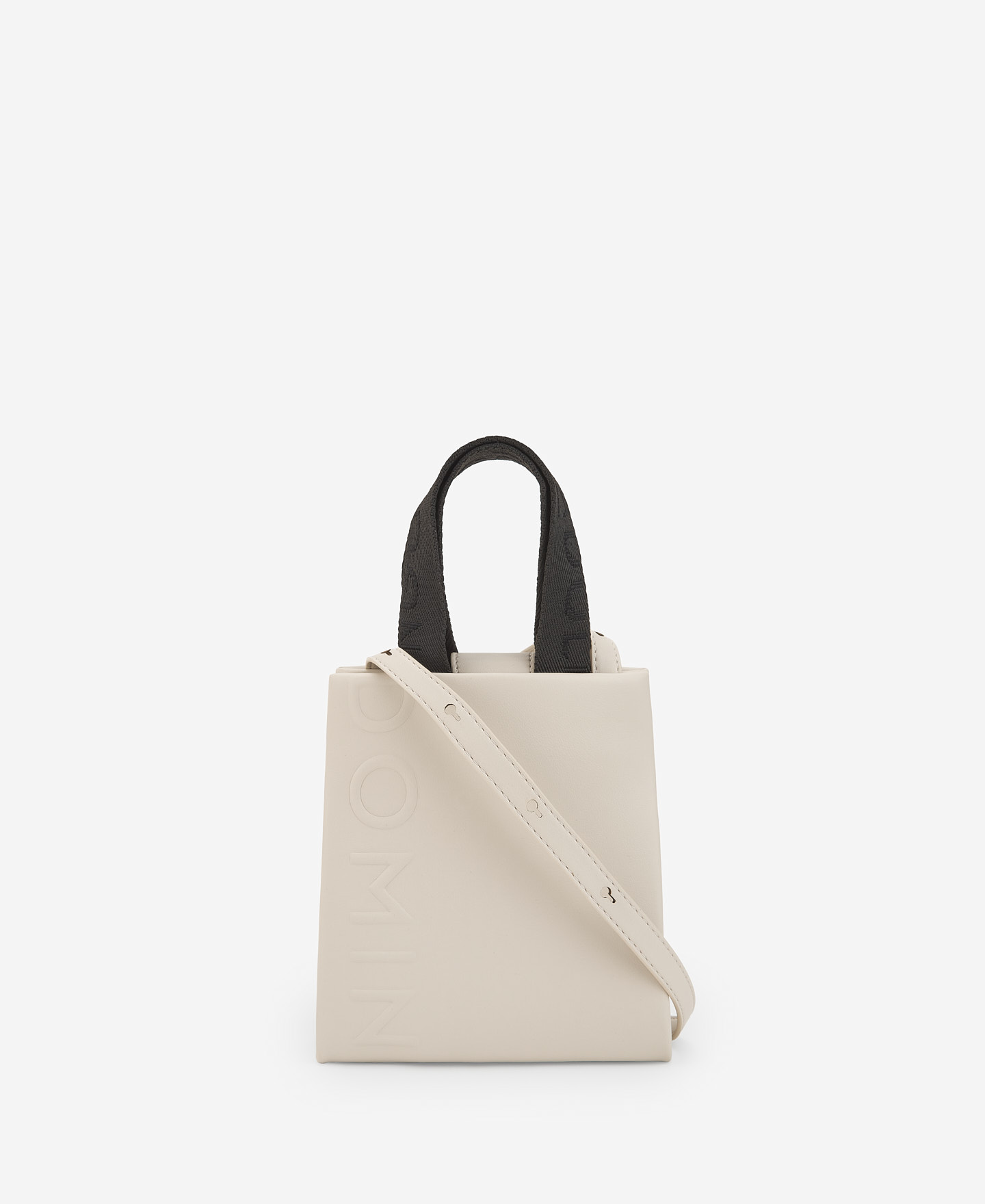 Bolso shopper pequeño blanco para mujer image number 1