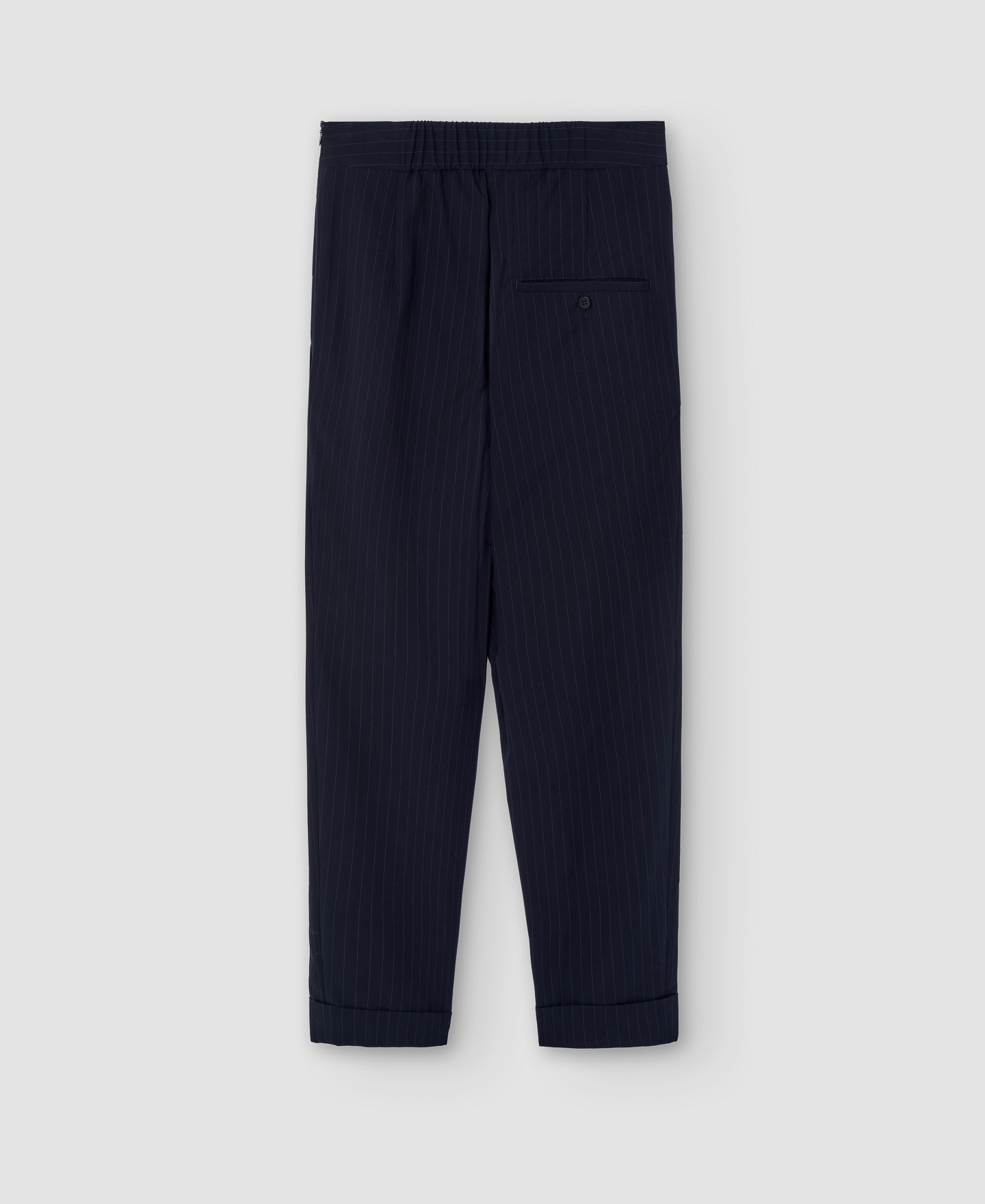 Asymmetric straight trousers image number 5