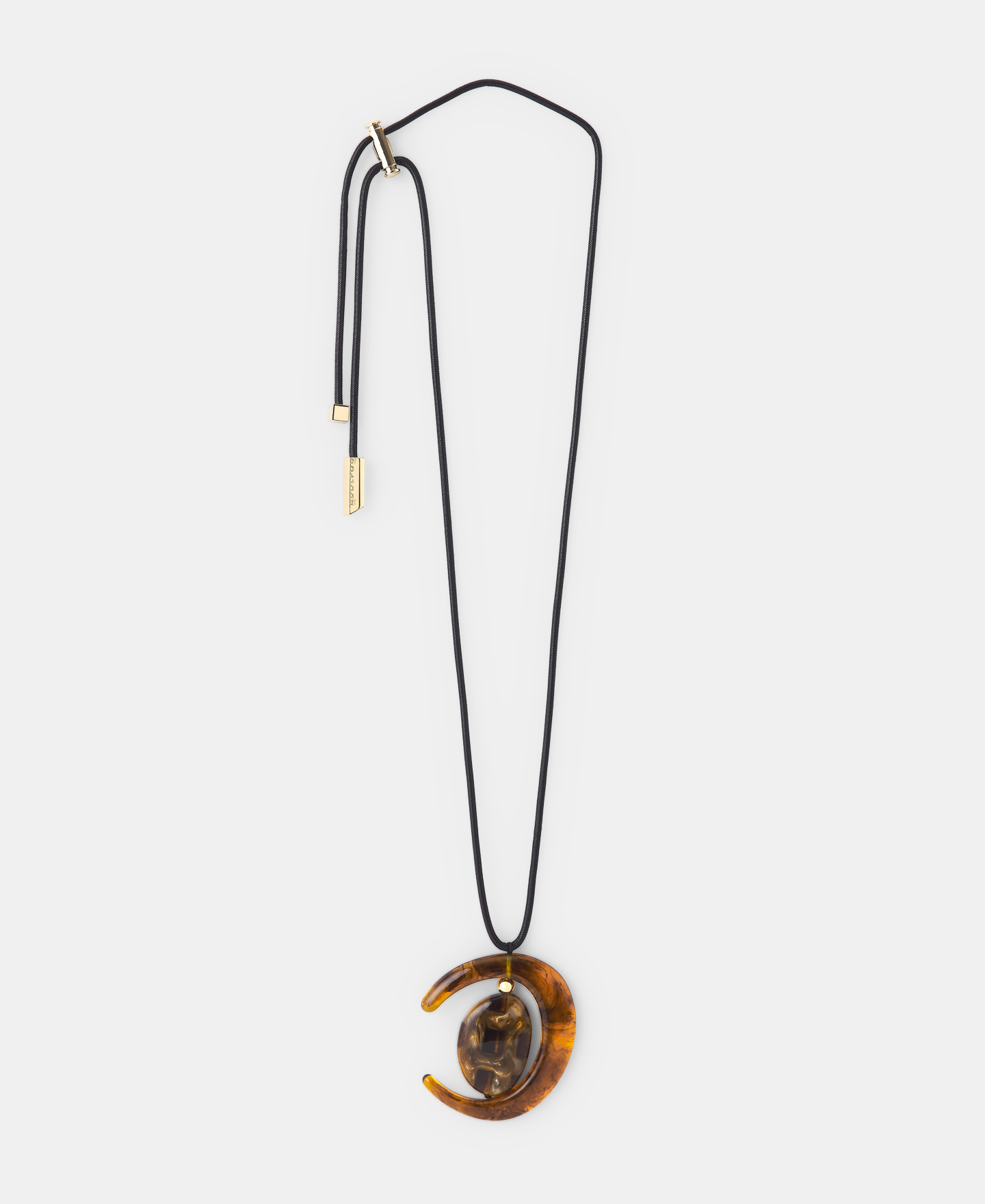 Collar regulable con colgante de resina image number 0