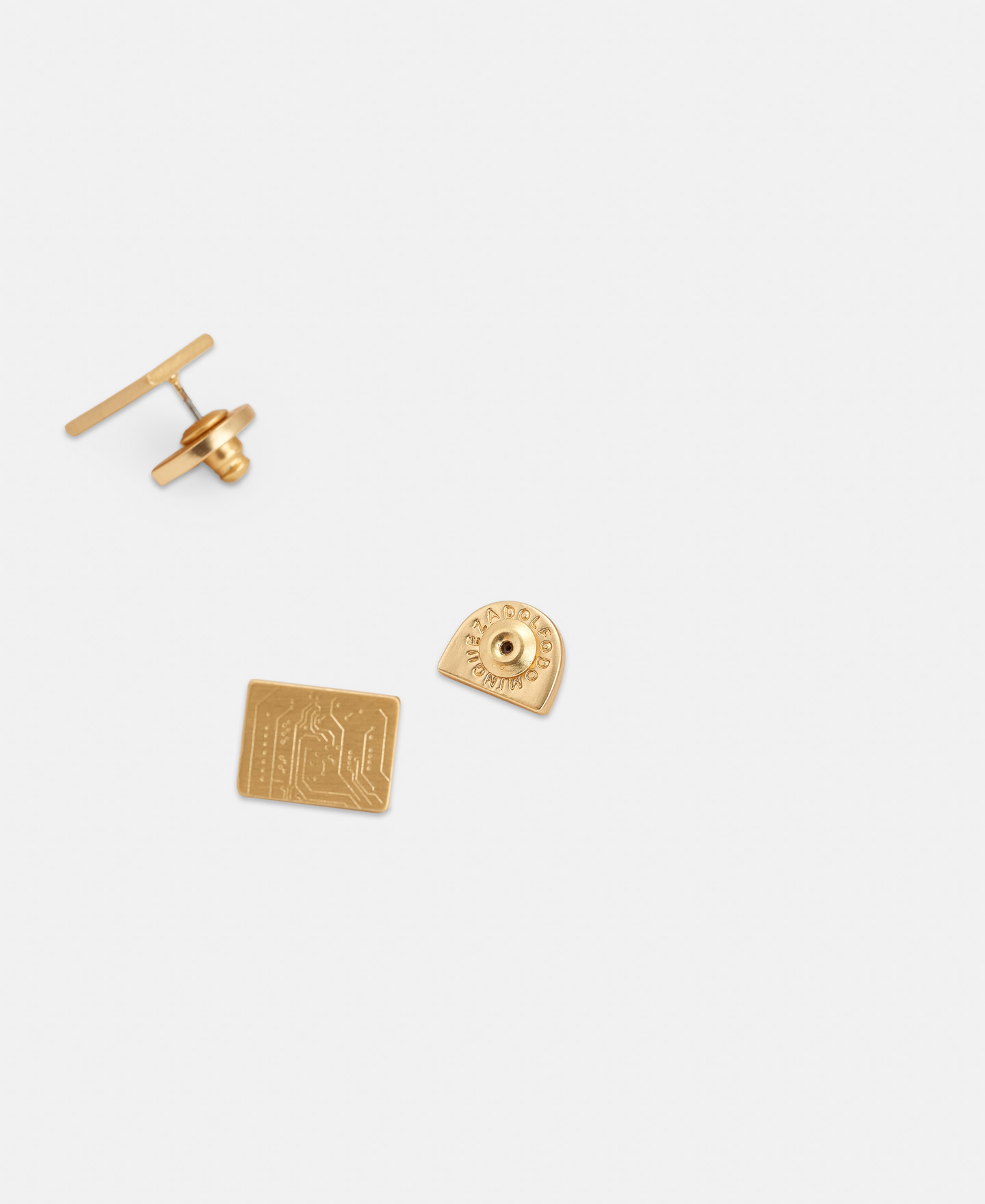 Rectangular earrings engraved author image number 3