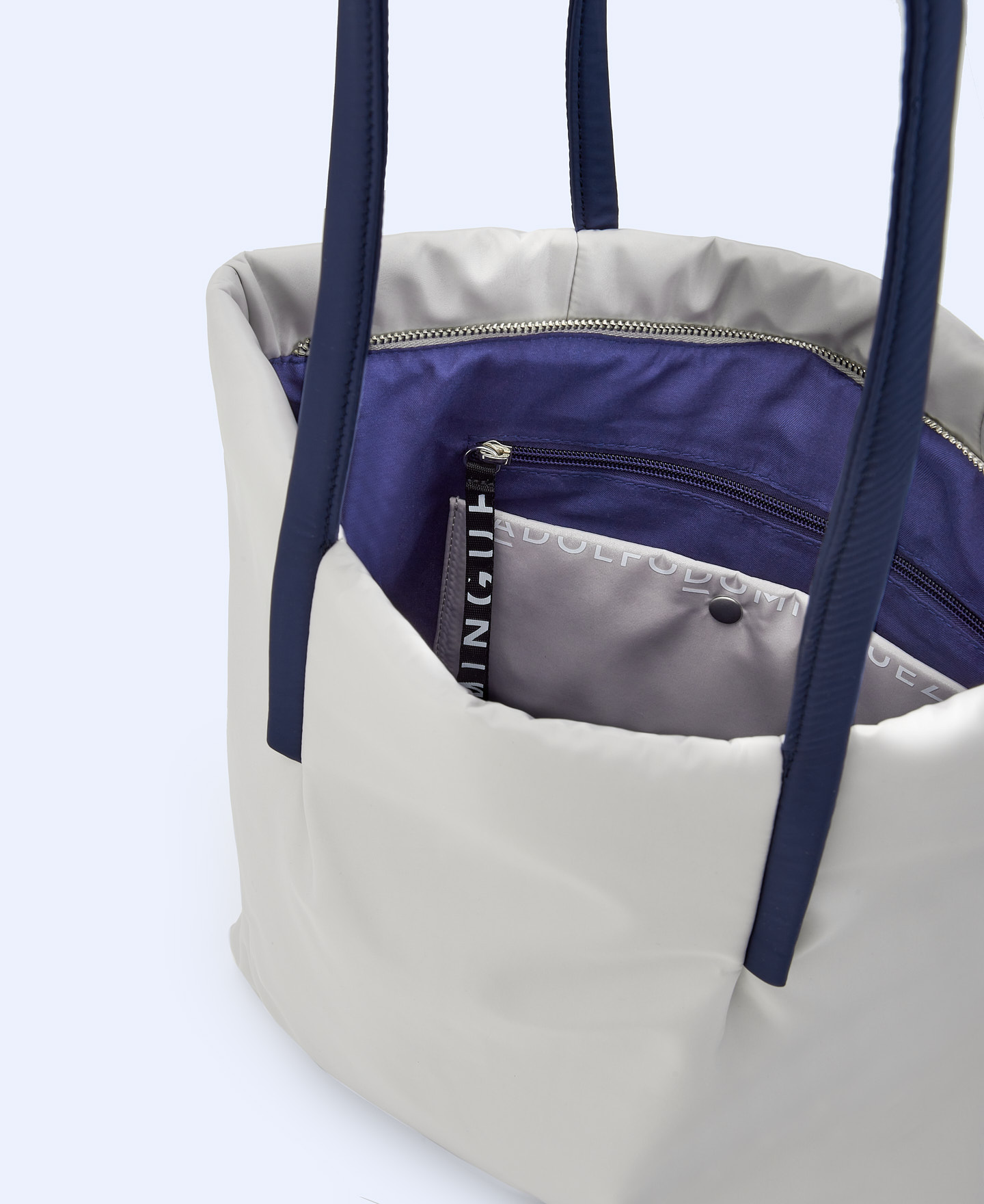 Padded fabric shopper bag image number 3