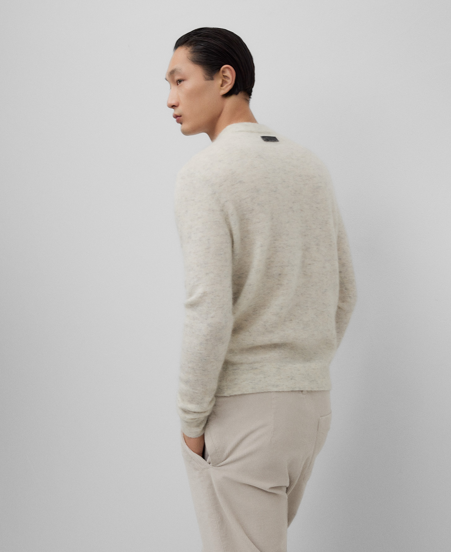 Mohair blend sweater man image number 2