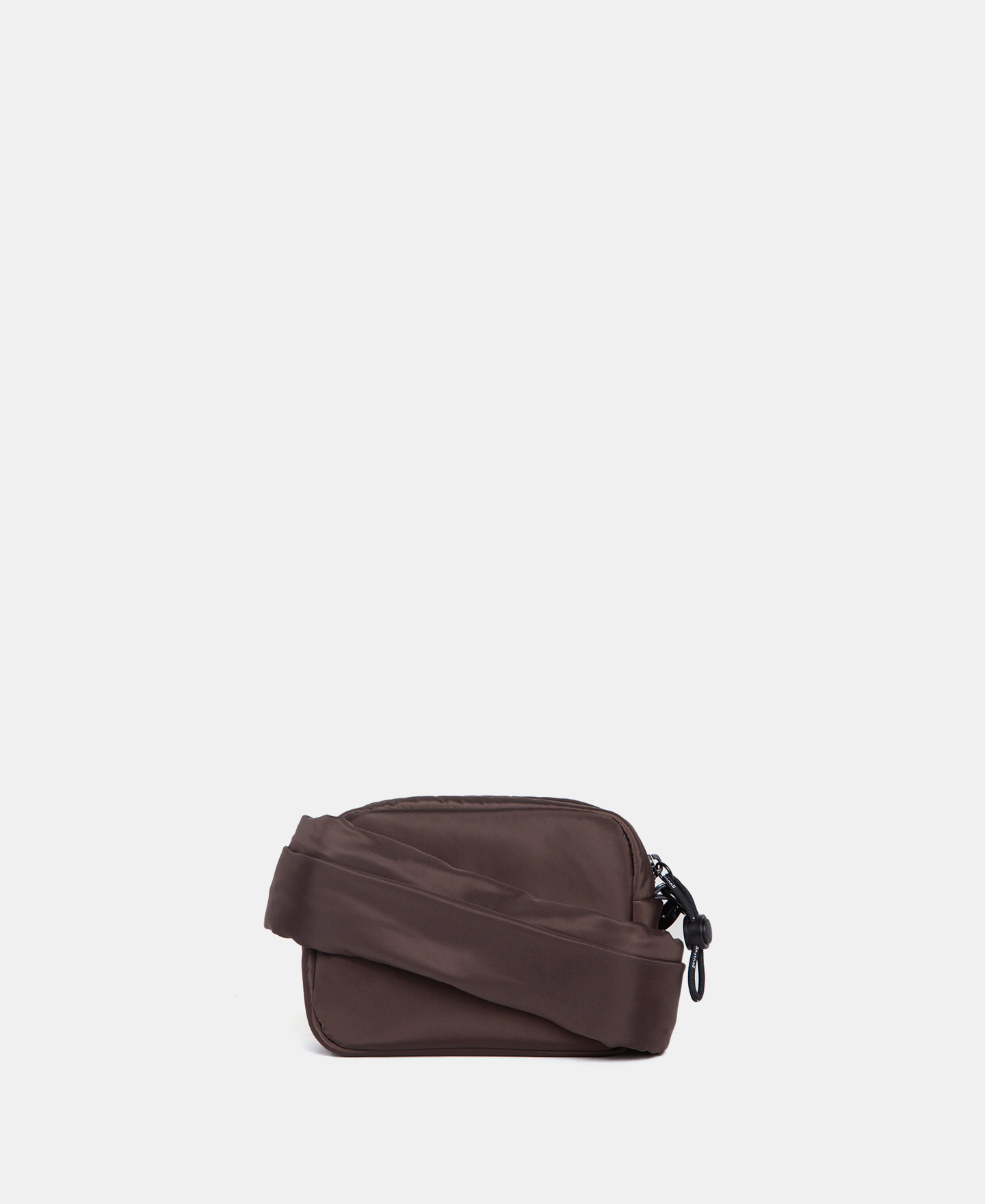 Square shoulder bag in quilted fabric image number 1