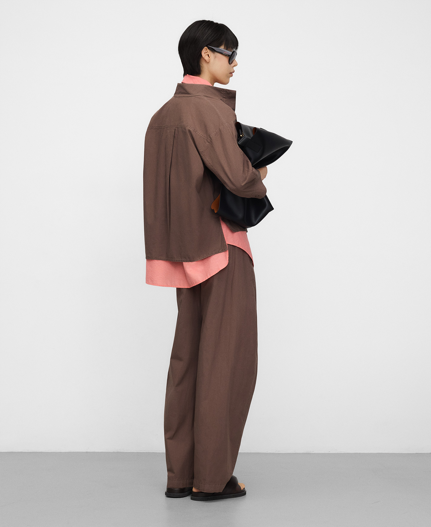 Camisa cuello chimenea algod&oacute;n org&aacute;nico image number 2