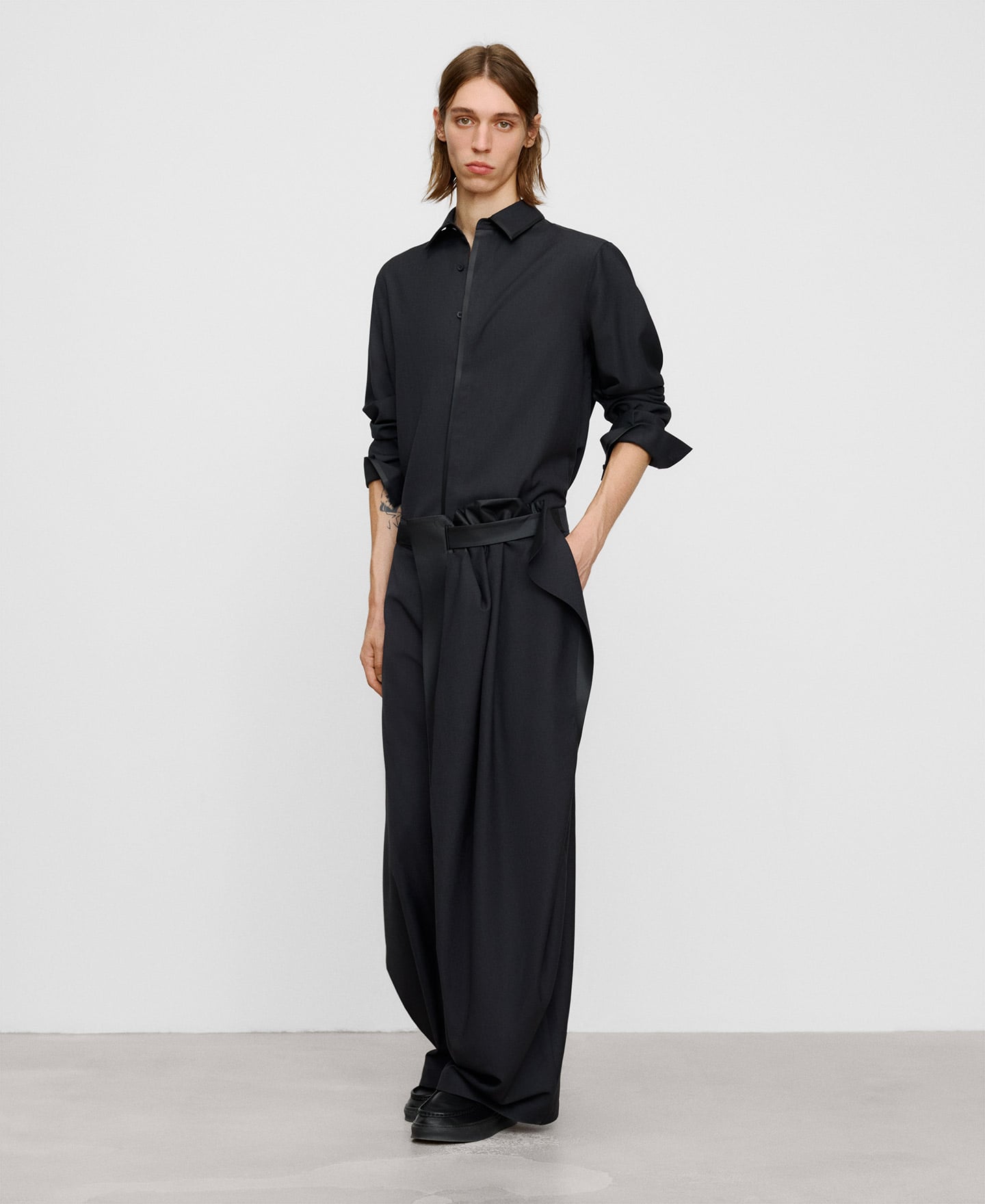 Unstructured tailored trousers image number 1