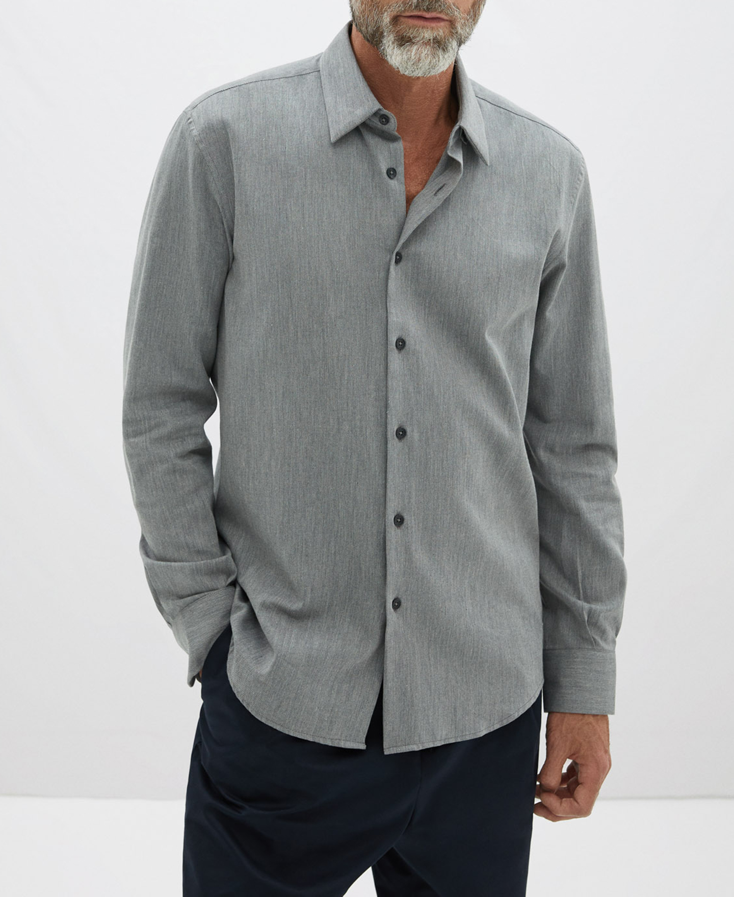 Cotton twill shirt image number 0
