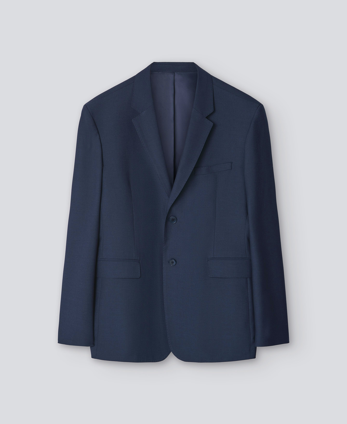Blazer dos botones azul marino hombre image number 4