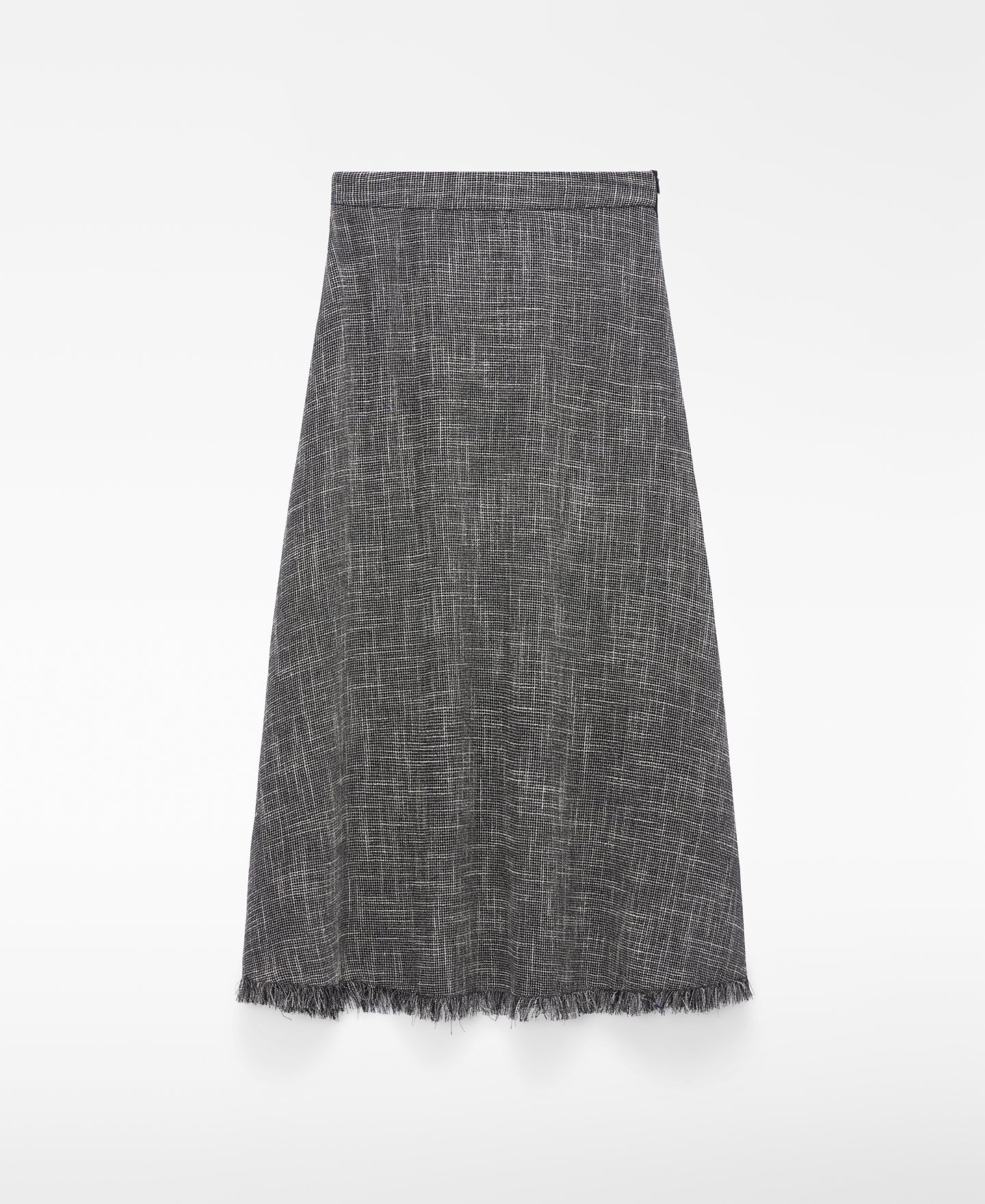 Falda midi desflecada image number 4