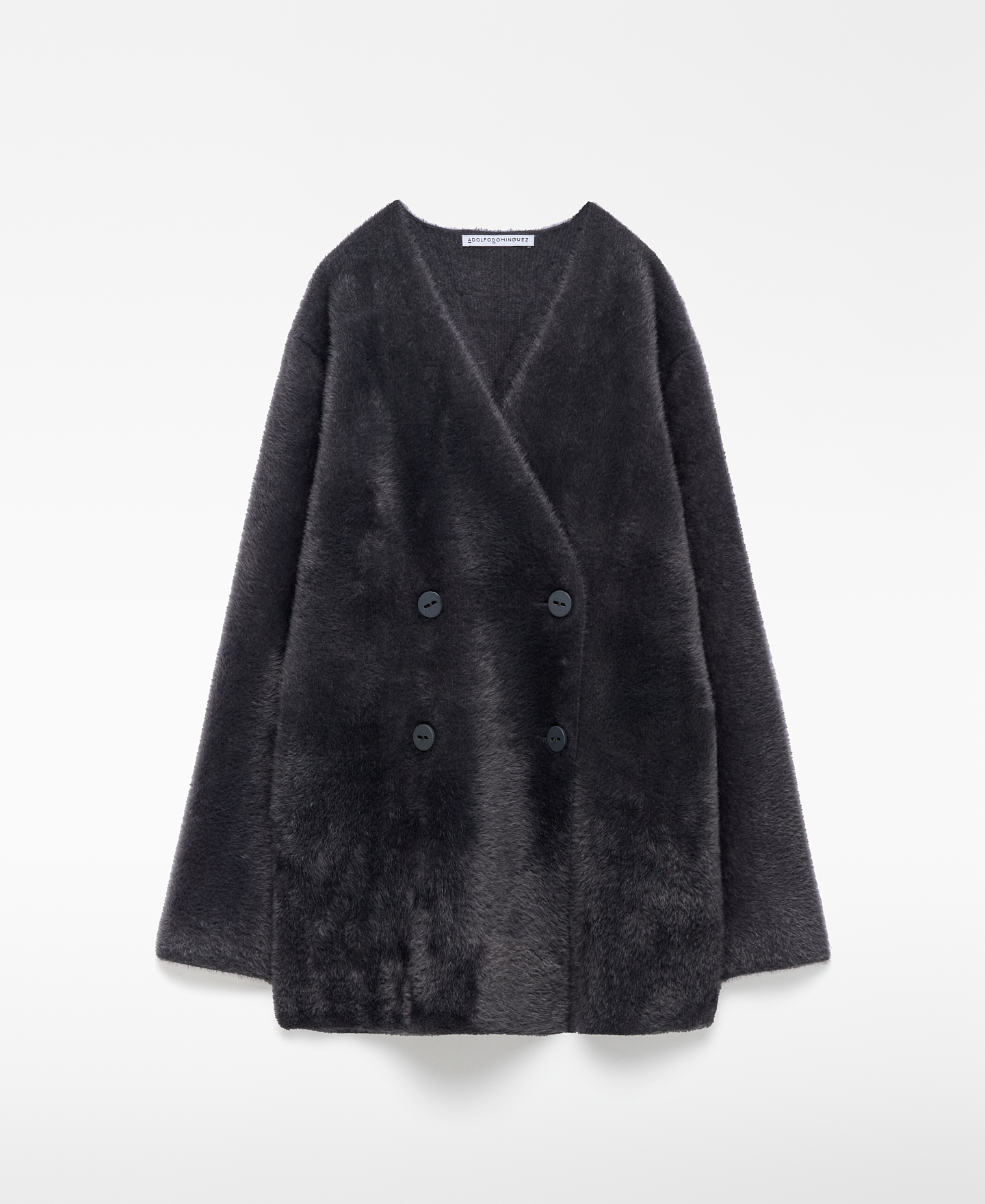 Chaqueta punto efecto pelo mujer image number 4