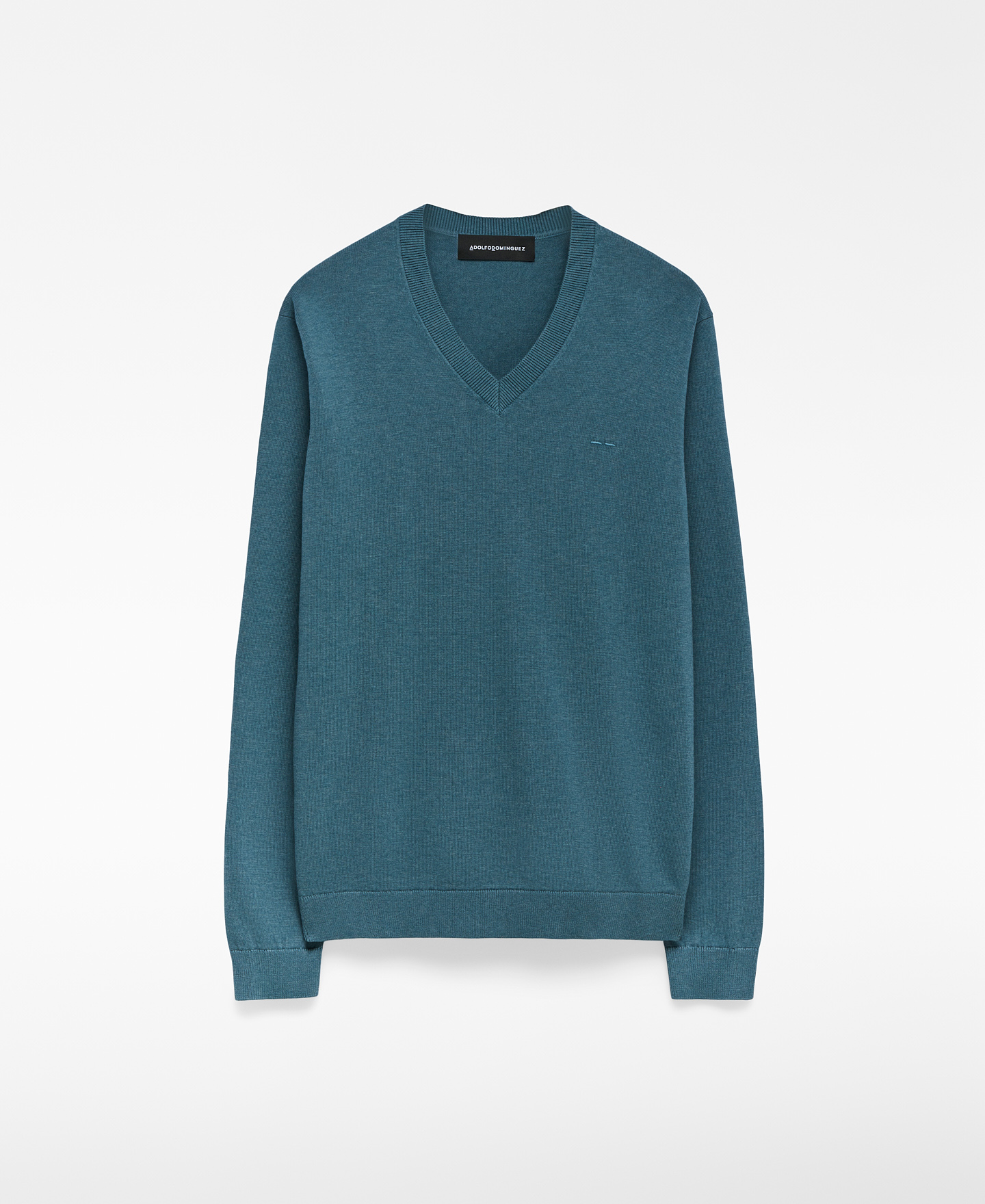 Regular fit V-neck sweater man image number 4