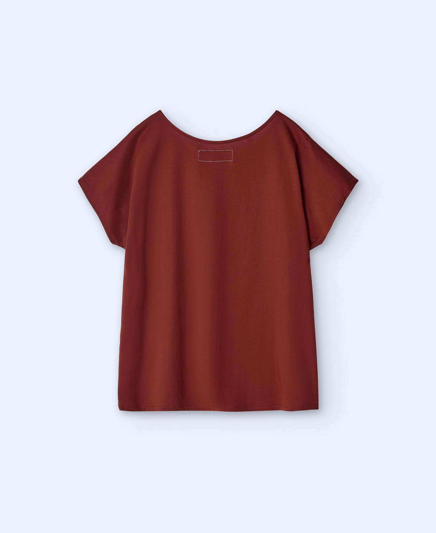 Camiseta en algodón con cuello caja image number 5