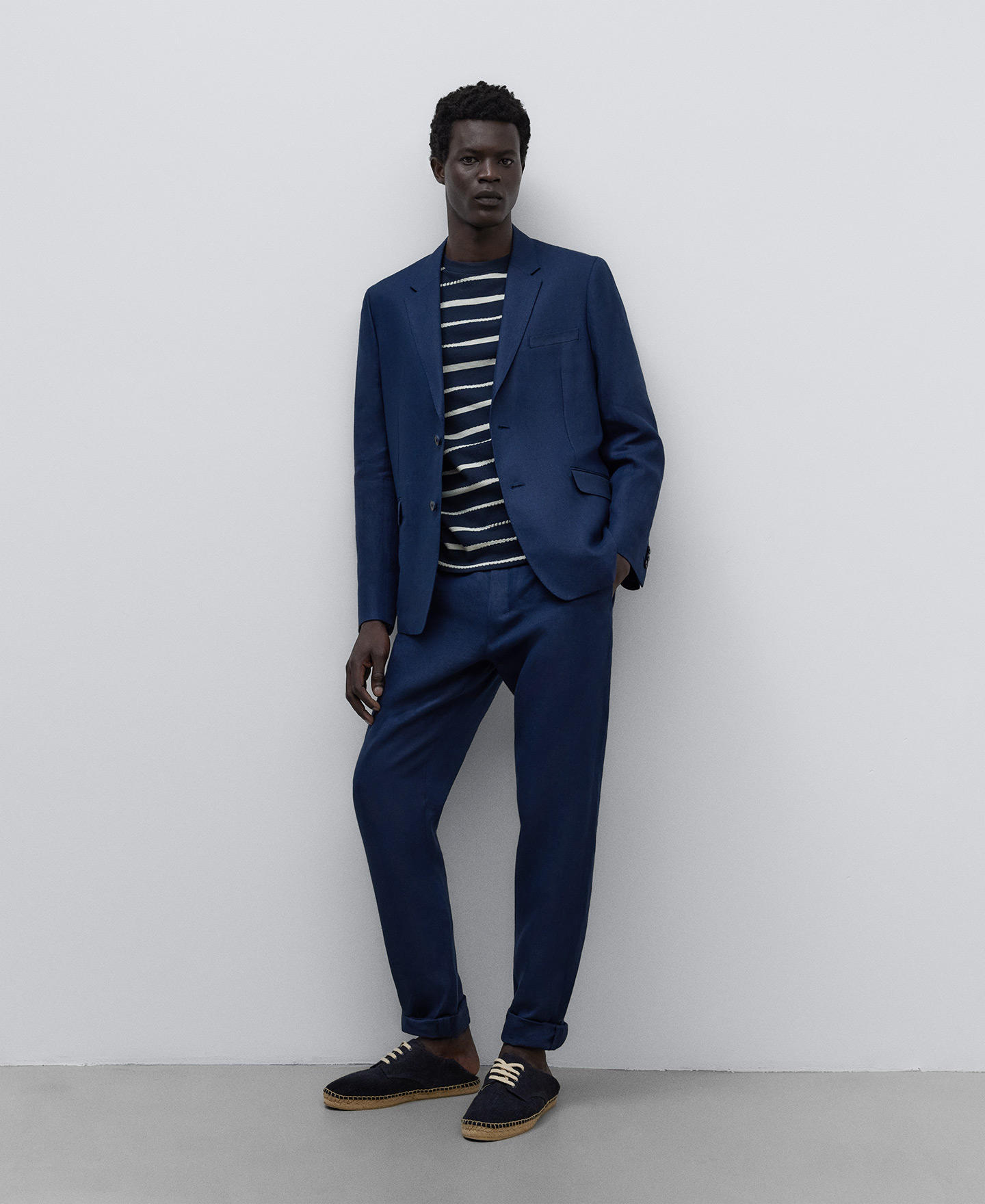 Regular fit blazer man image number 1