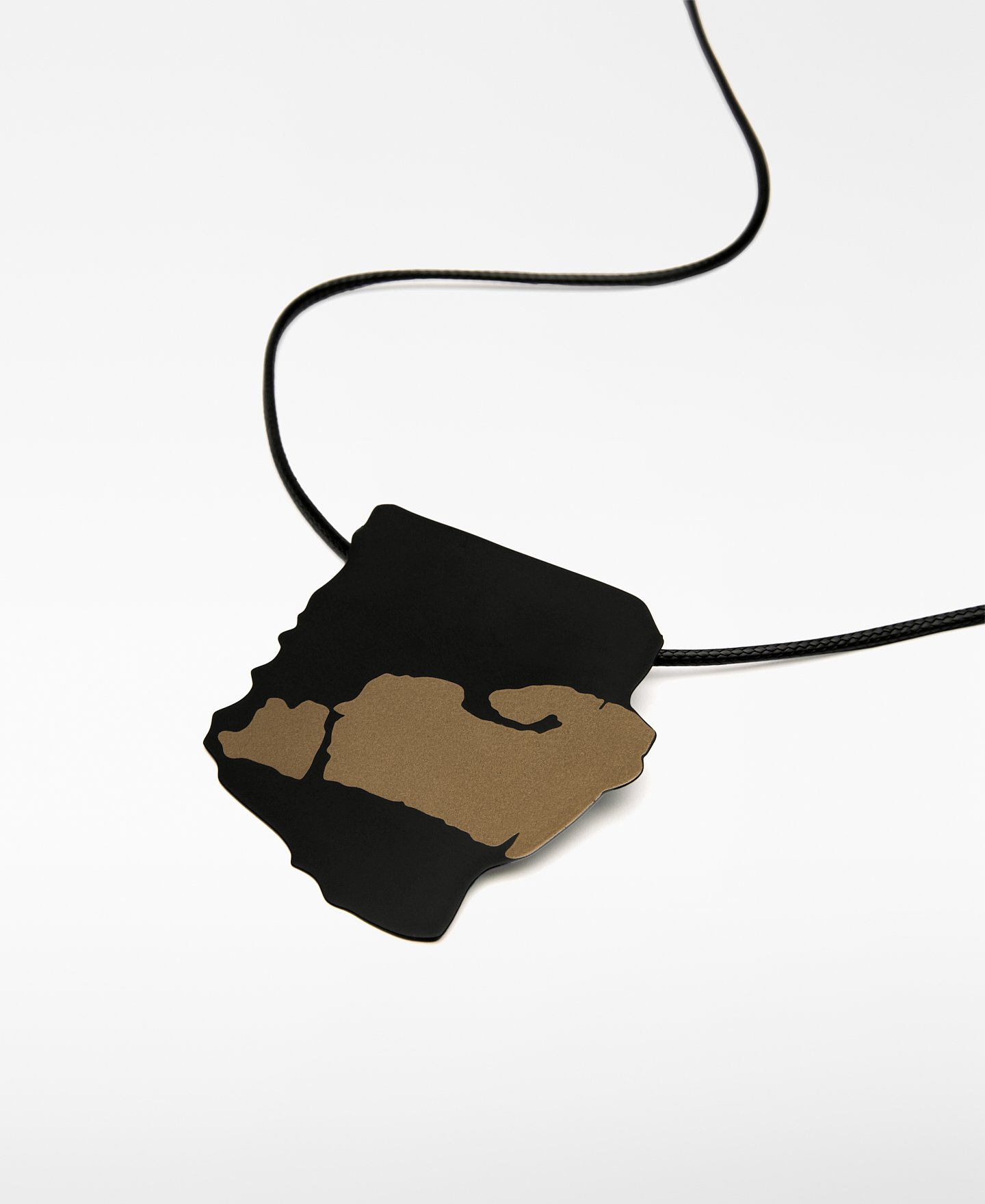 Two-tone sheet necklace woman image number 1