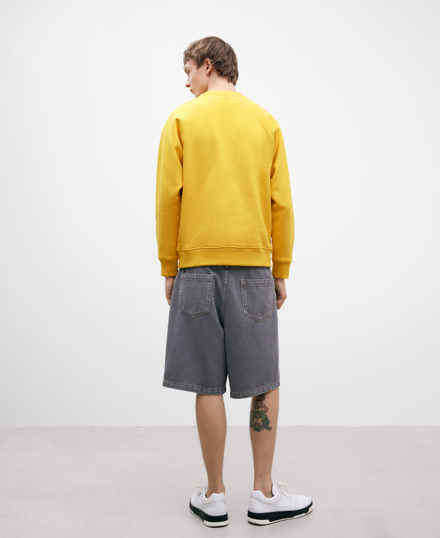 Yellow cotton sweatshirt image number 2