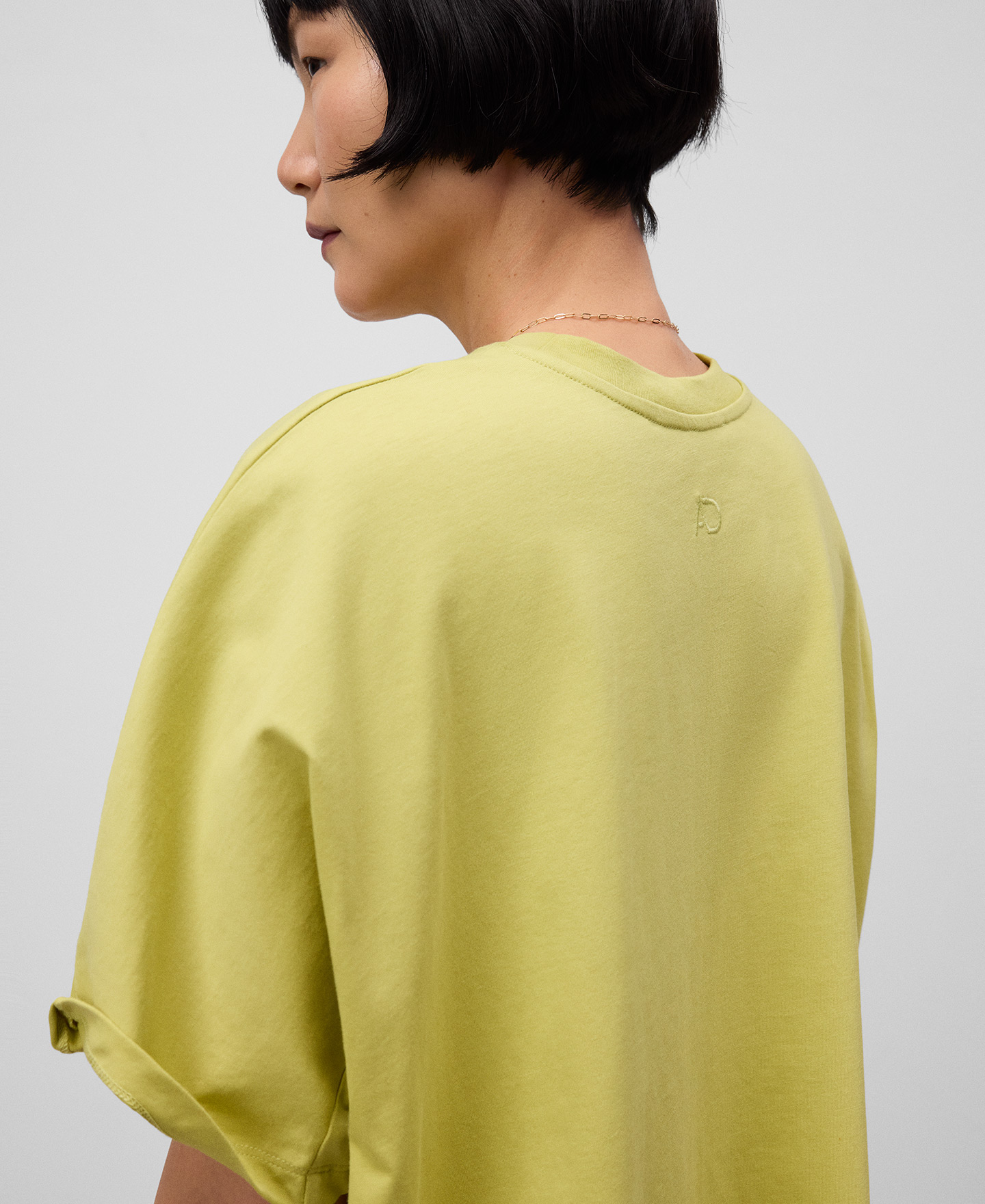 Camiseta evasé algodón orgánico mujer image number 3