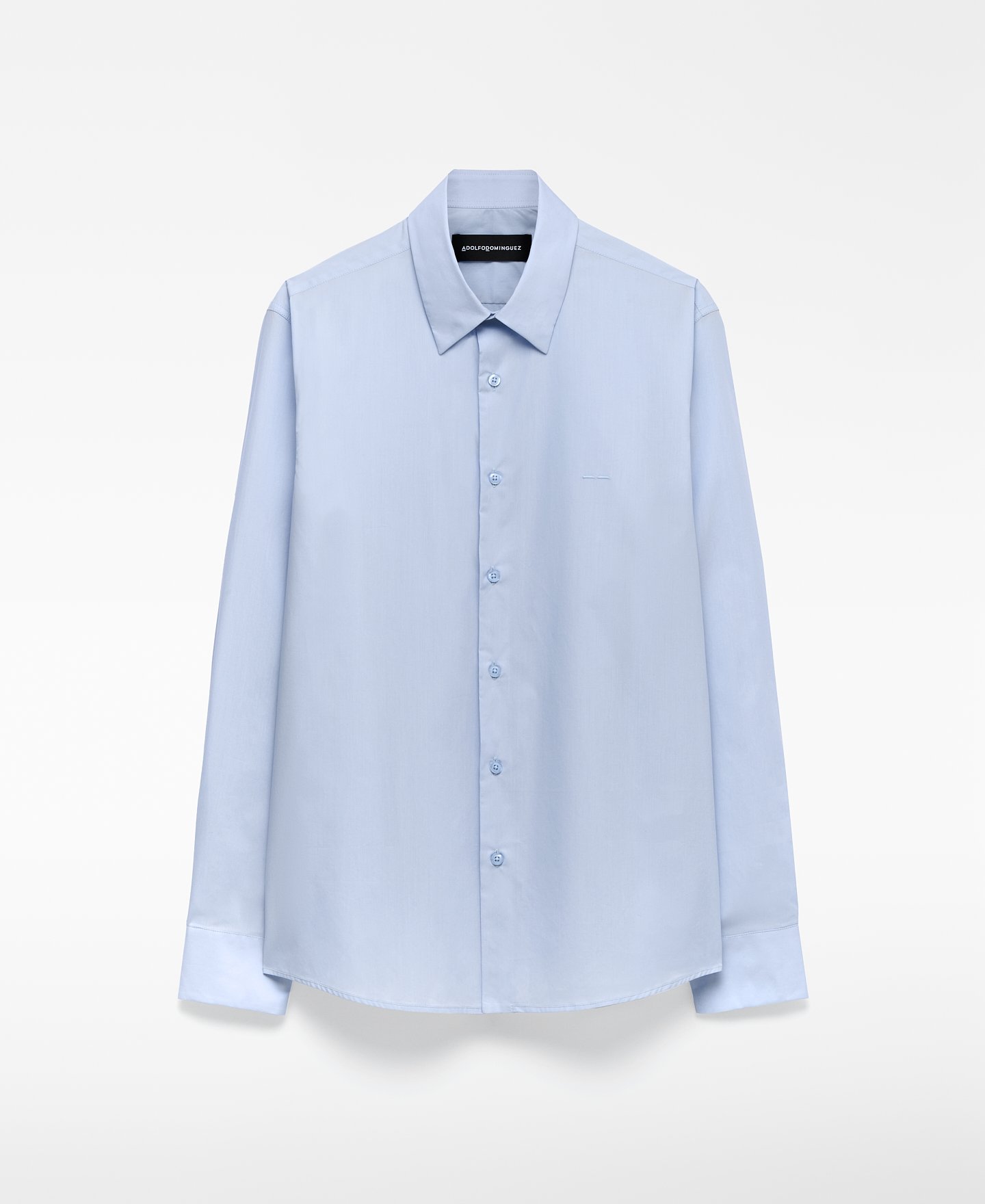 Camisa regular fit cuello solapa hombre image number 0