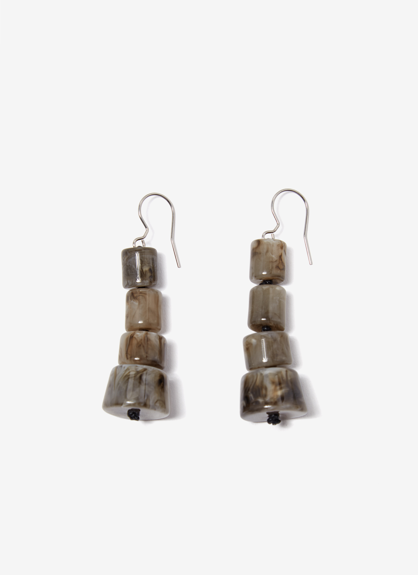 Resin tower earrings image number 0