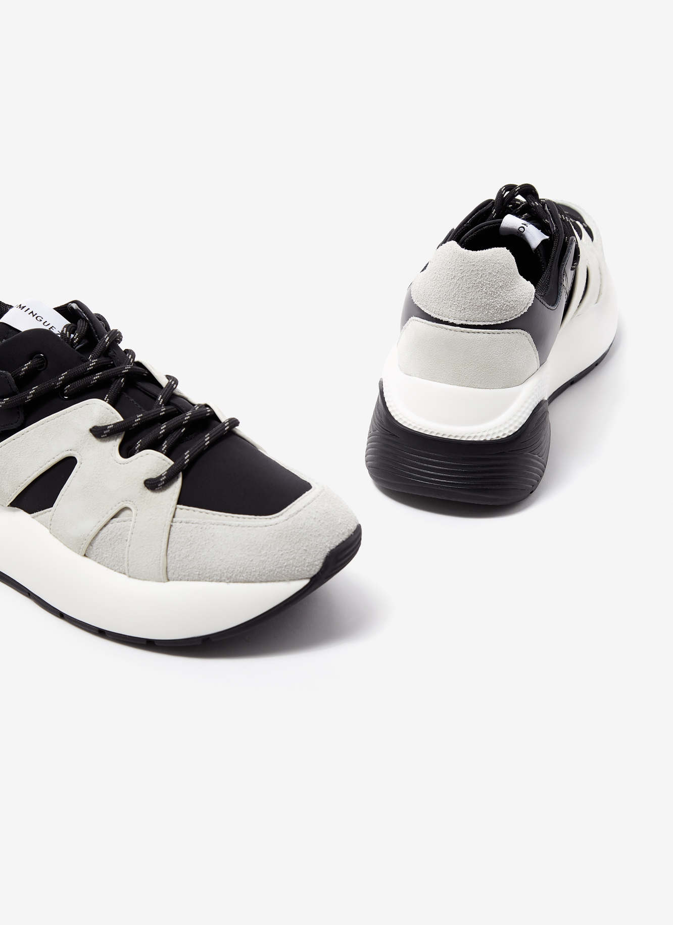 Bicolour chunky sneakers image number 1