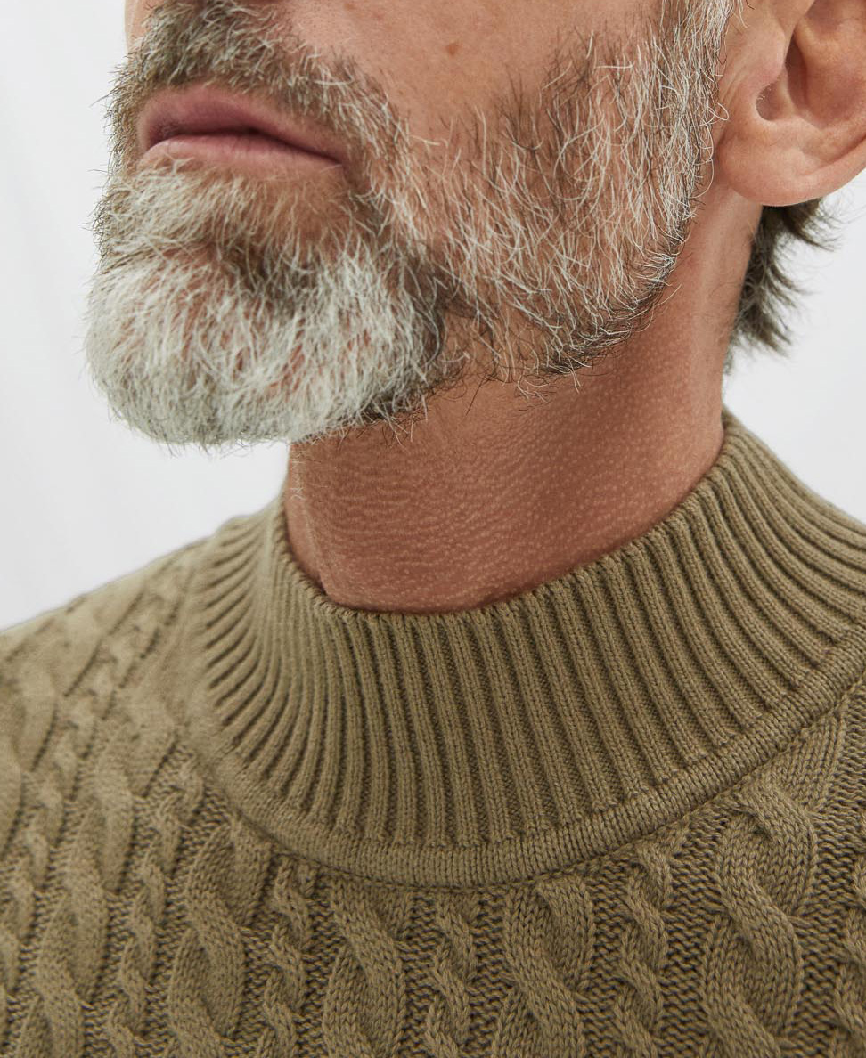 Cotton and wool eights sweater image number 3
