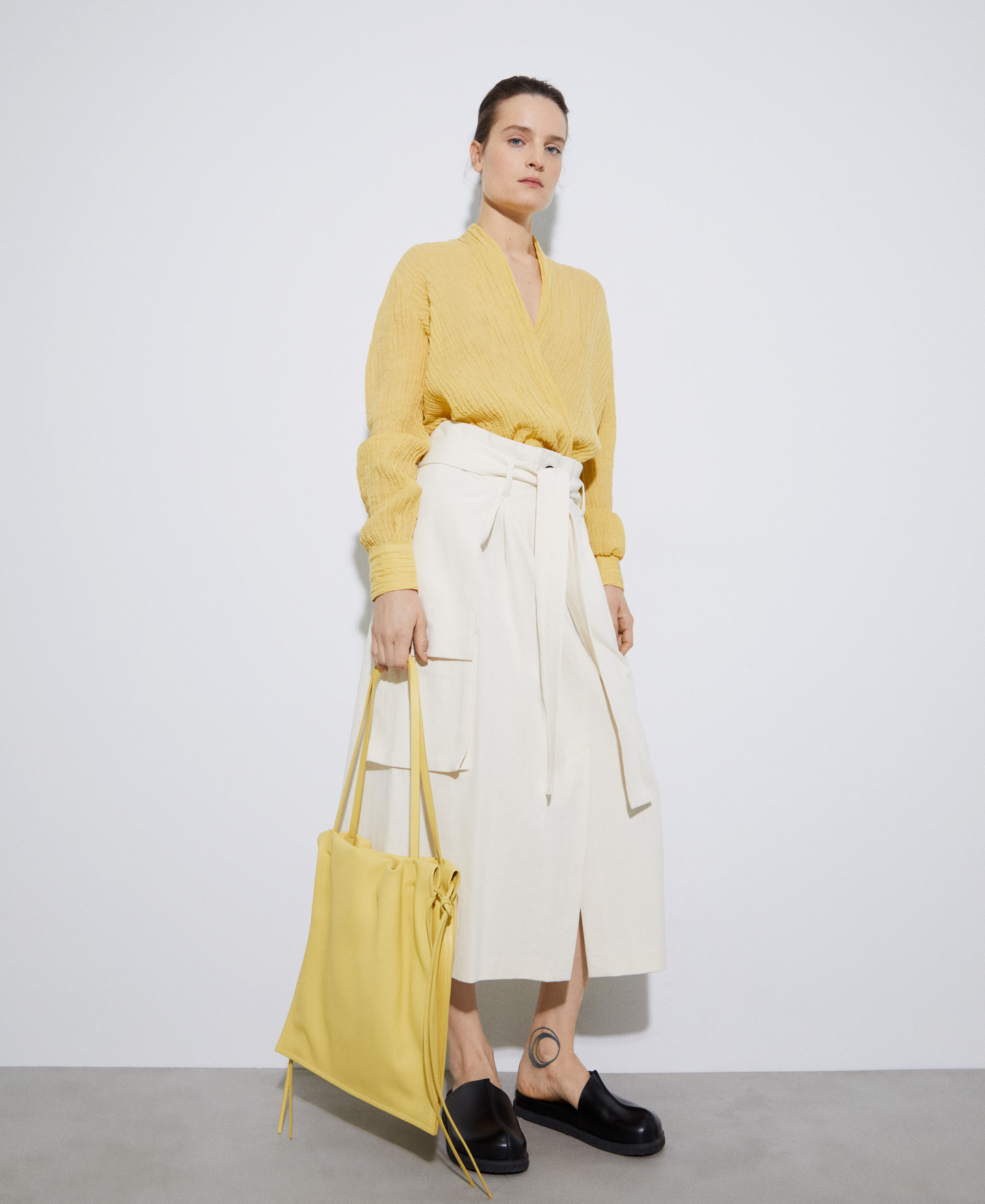 Ramie and cotton heron blouse image number 1