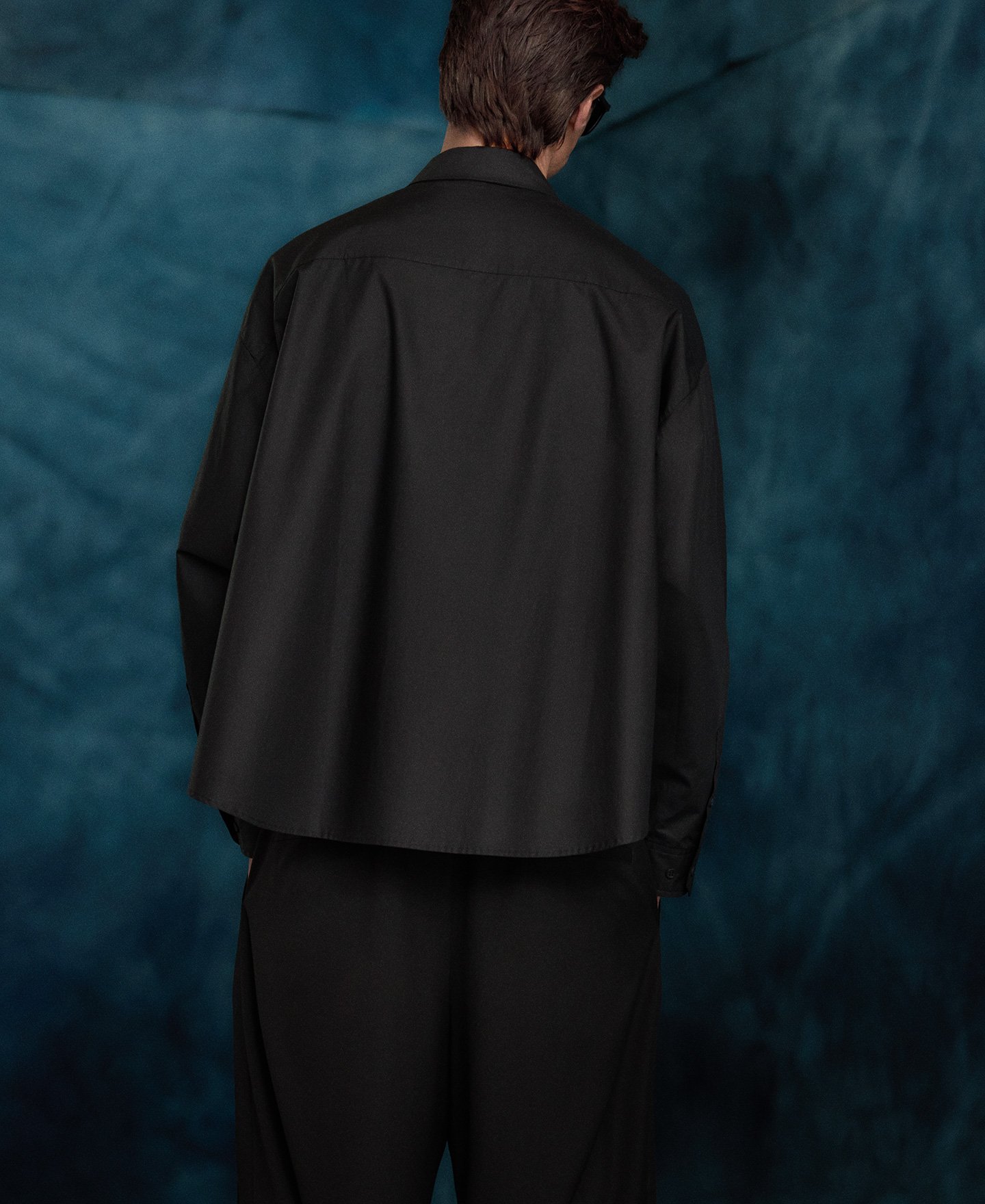 Camisa oversize devoré hombre image number 2
