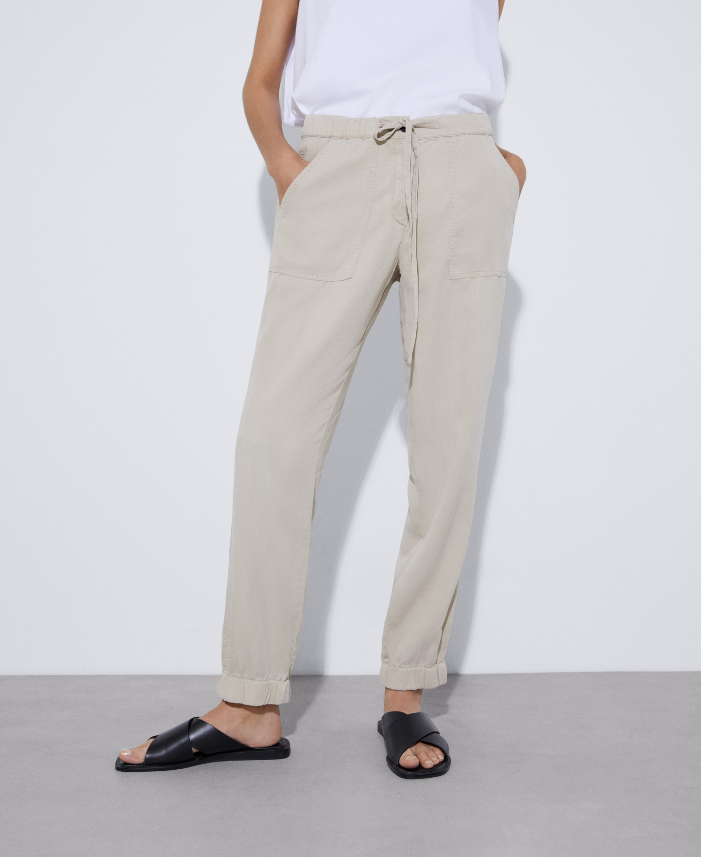 Tencel™ lyocell jogger trousers image number 0
