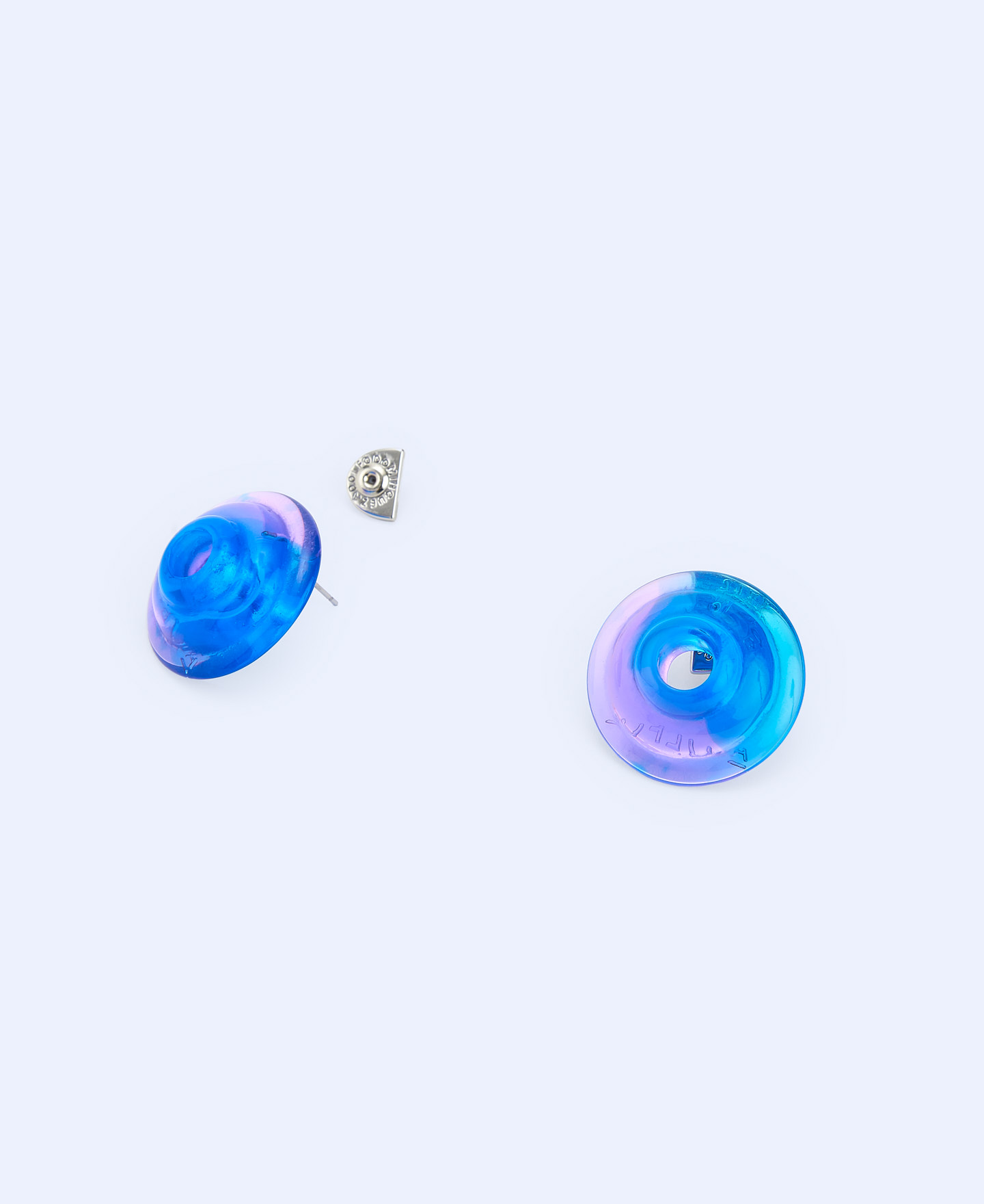 Pendientes circulares en resina image number 1