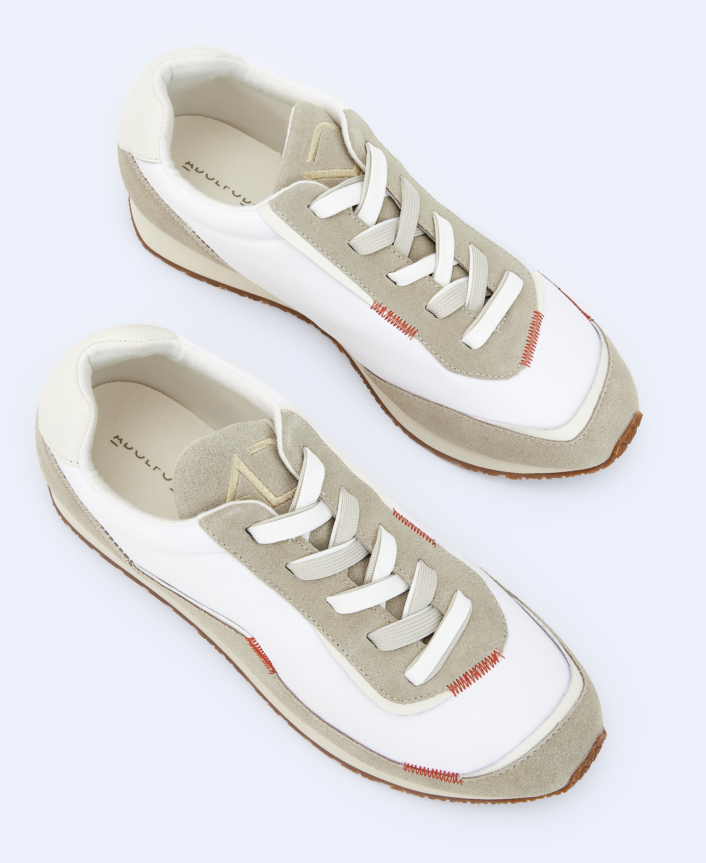 Nylon and leather sneaker image number 1