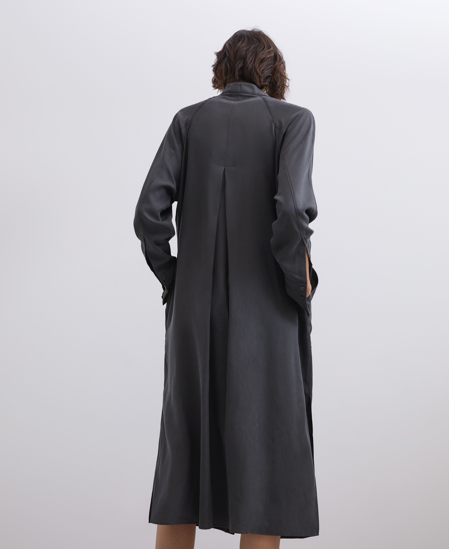 Lyocell shirt dress image number 2