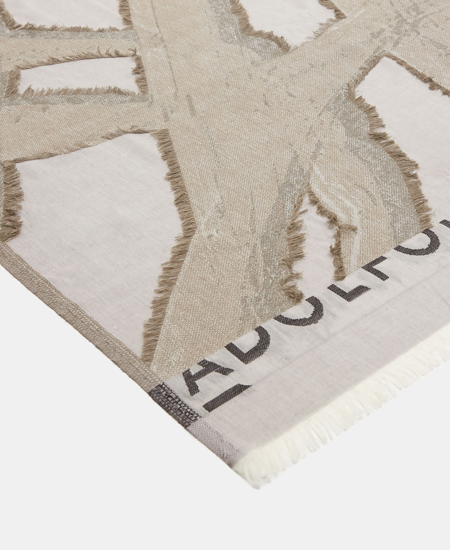 Organic cotton jacquard shawl image number 1