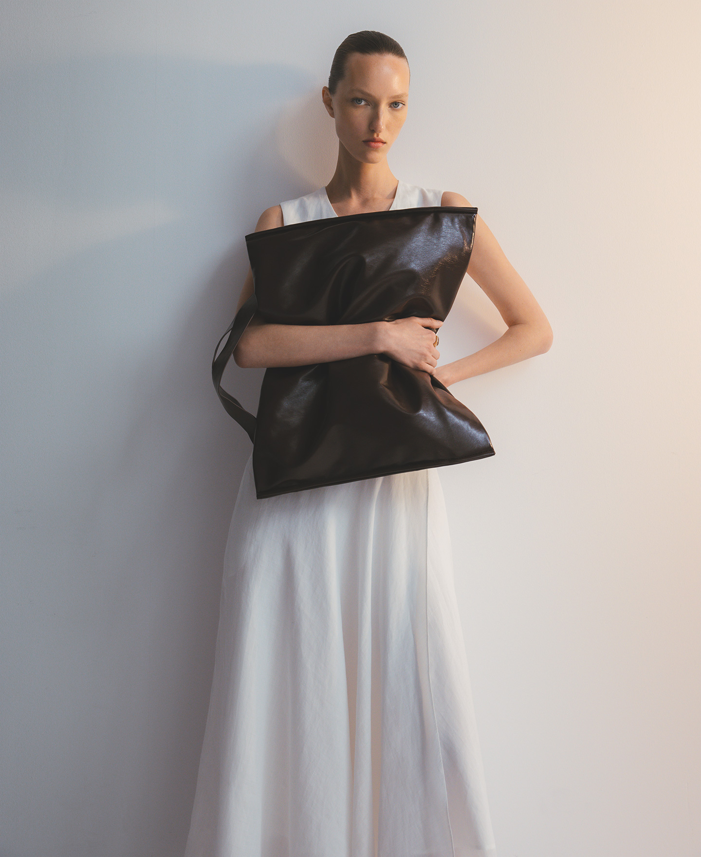 Combined midi dress woman image number 5