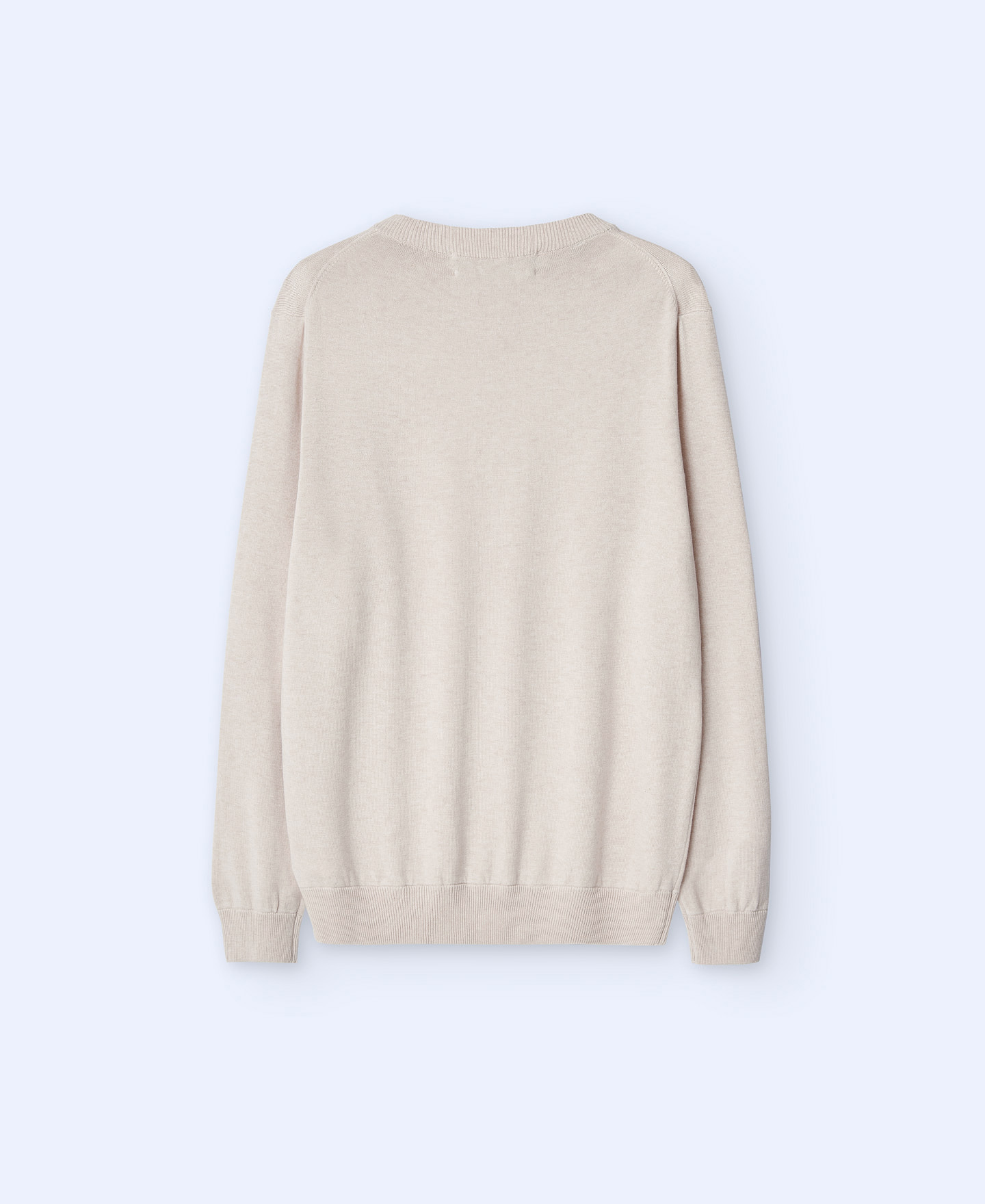 Cotton and viscose crew neck sweater image number 5