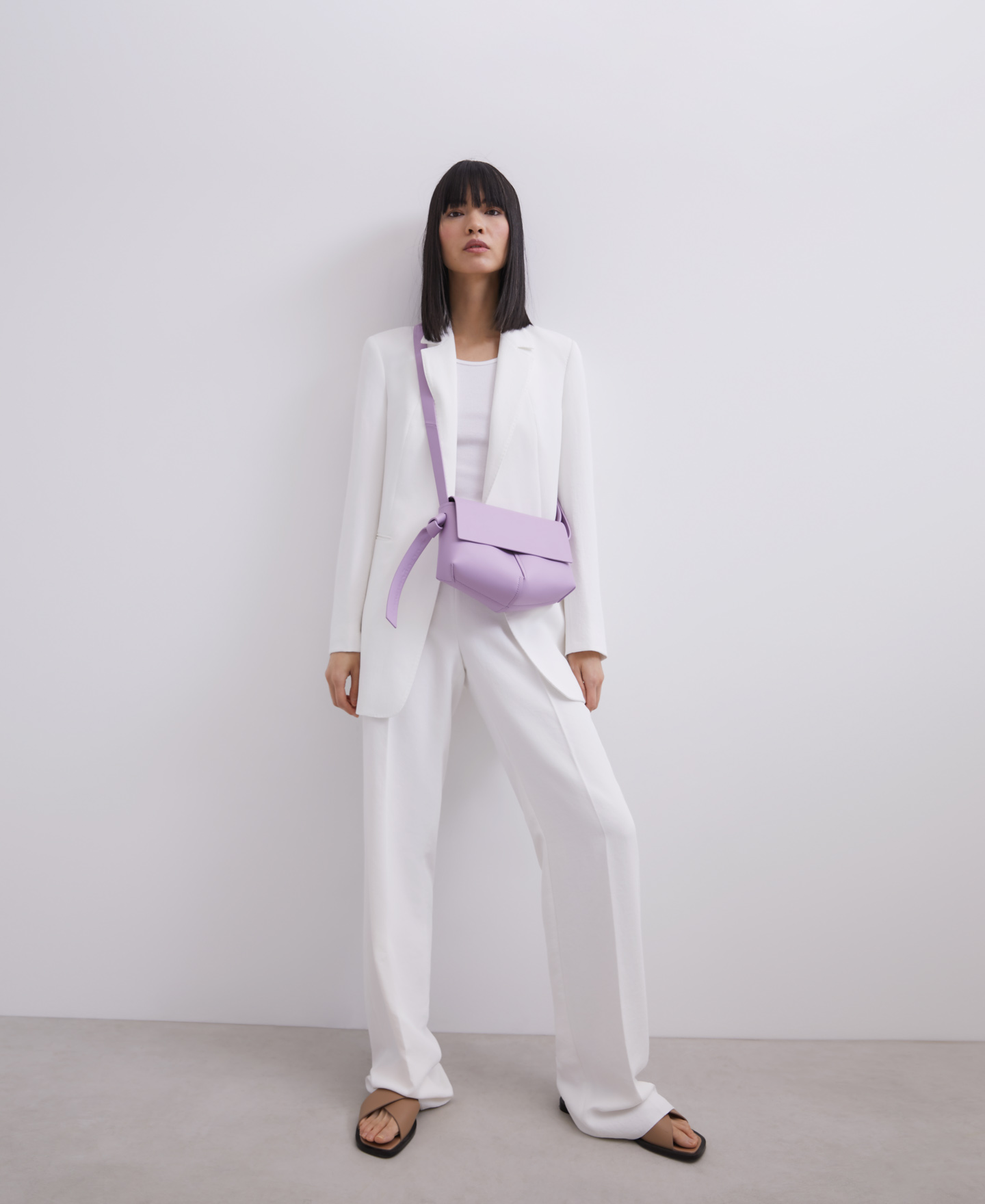 Vachetta leather flap crossbody bag image number 3