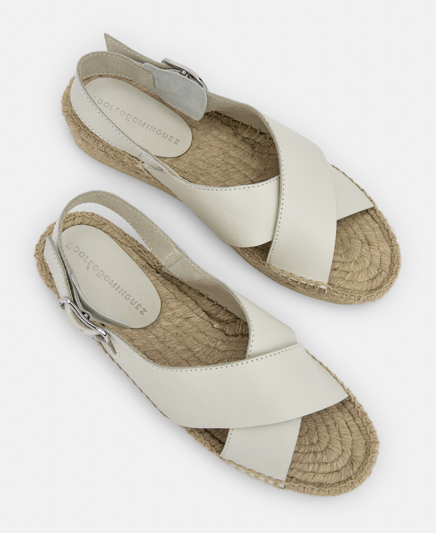 Jute and leather espadrilles image number 1