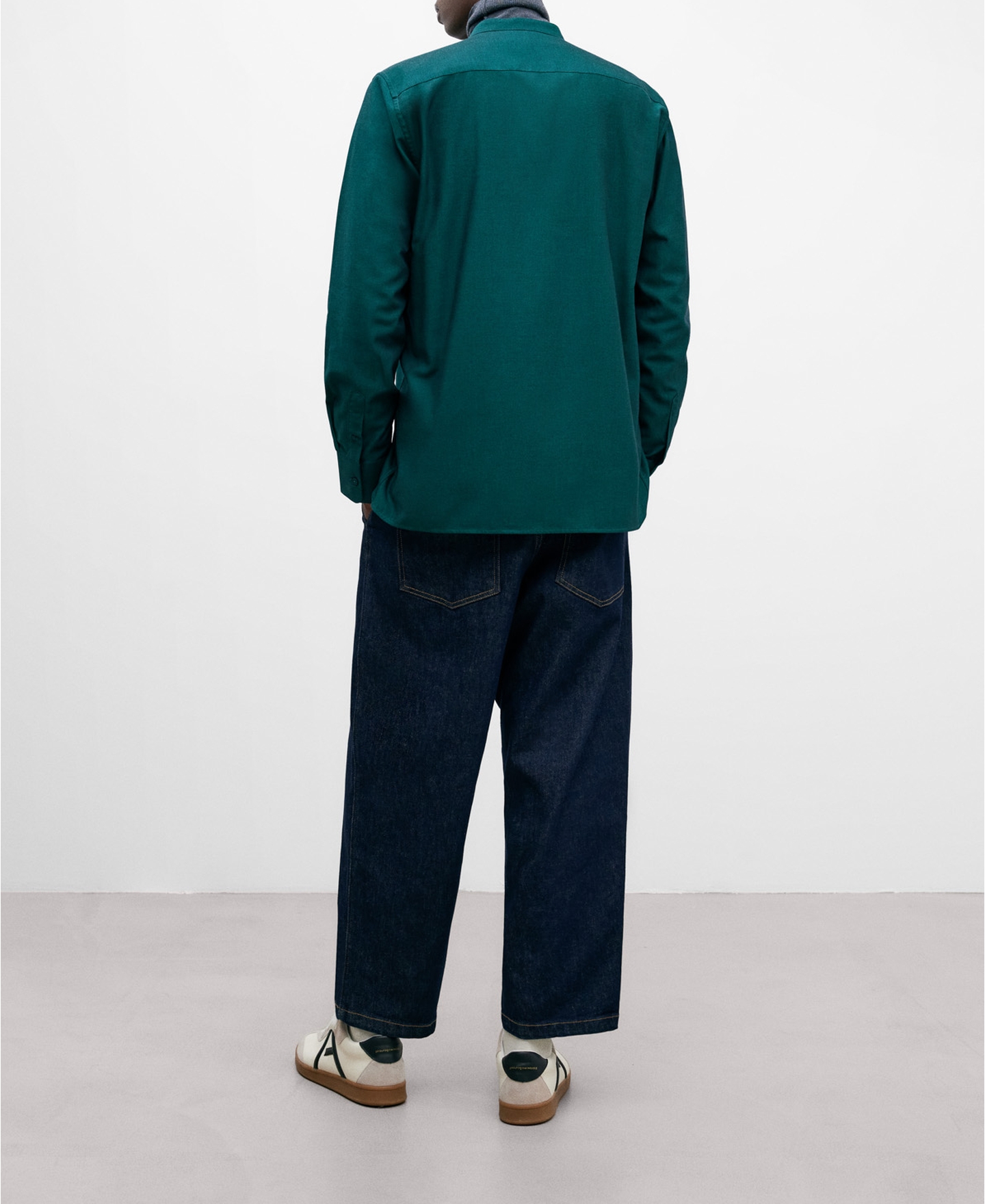 Camisa cuello Mao en algodón para hombre image number 2