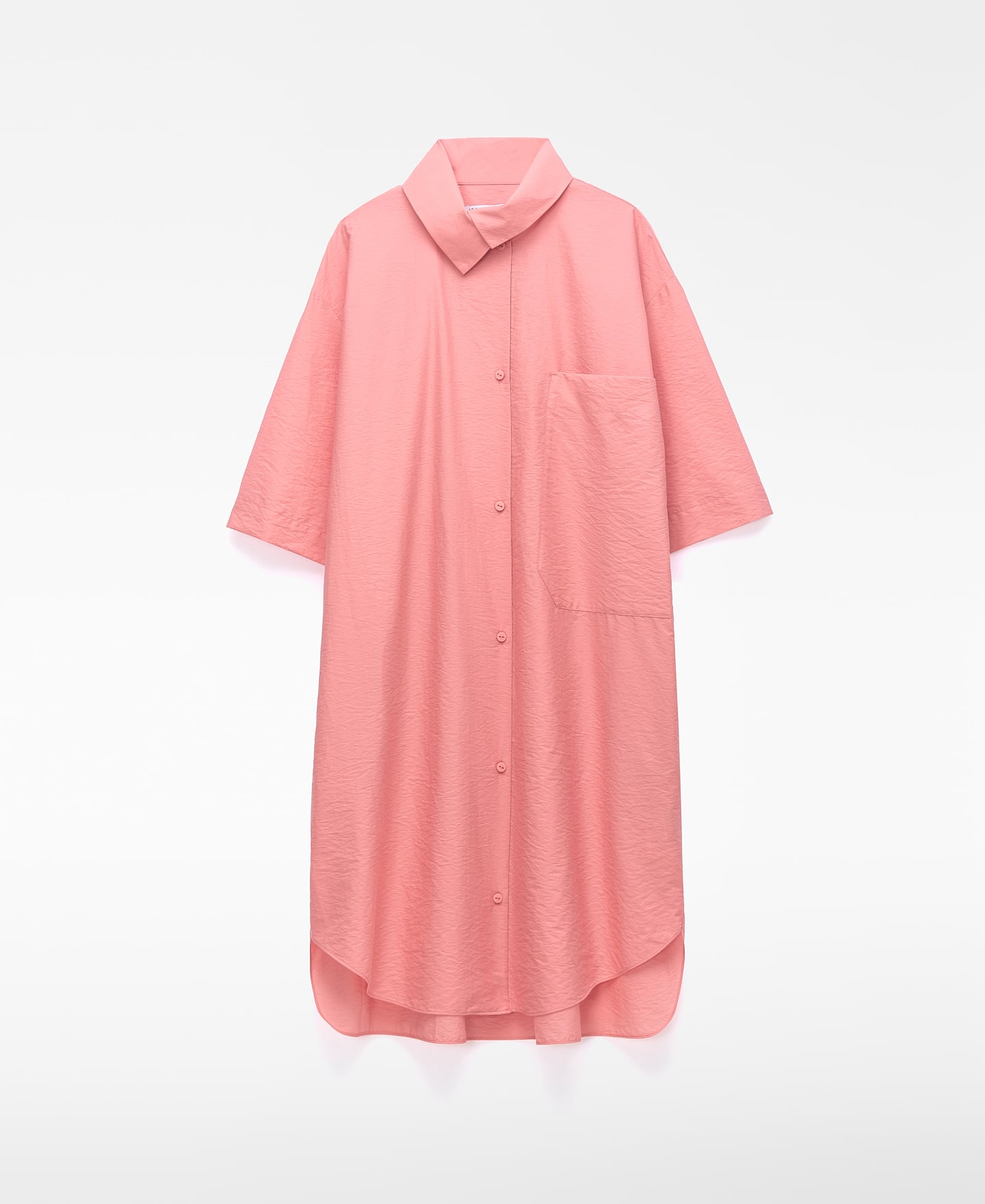 Robe &agrave; col italien asym&eacute;trique image number 0