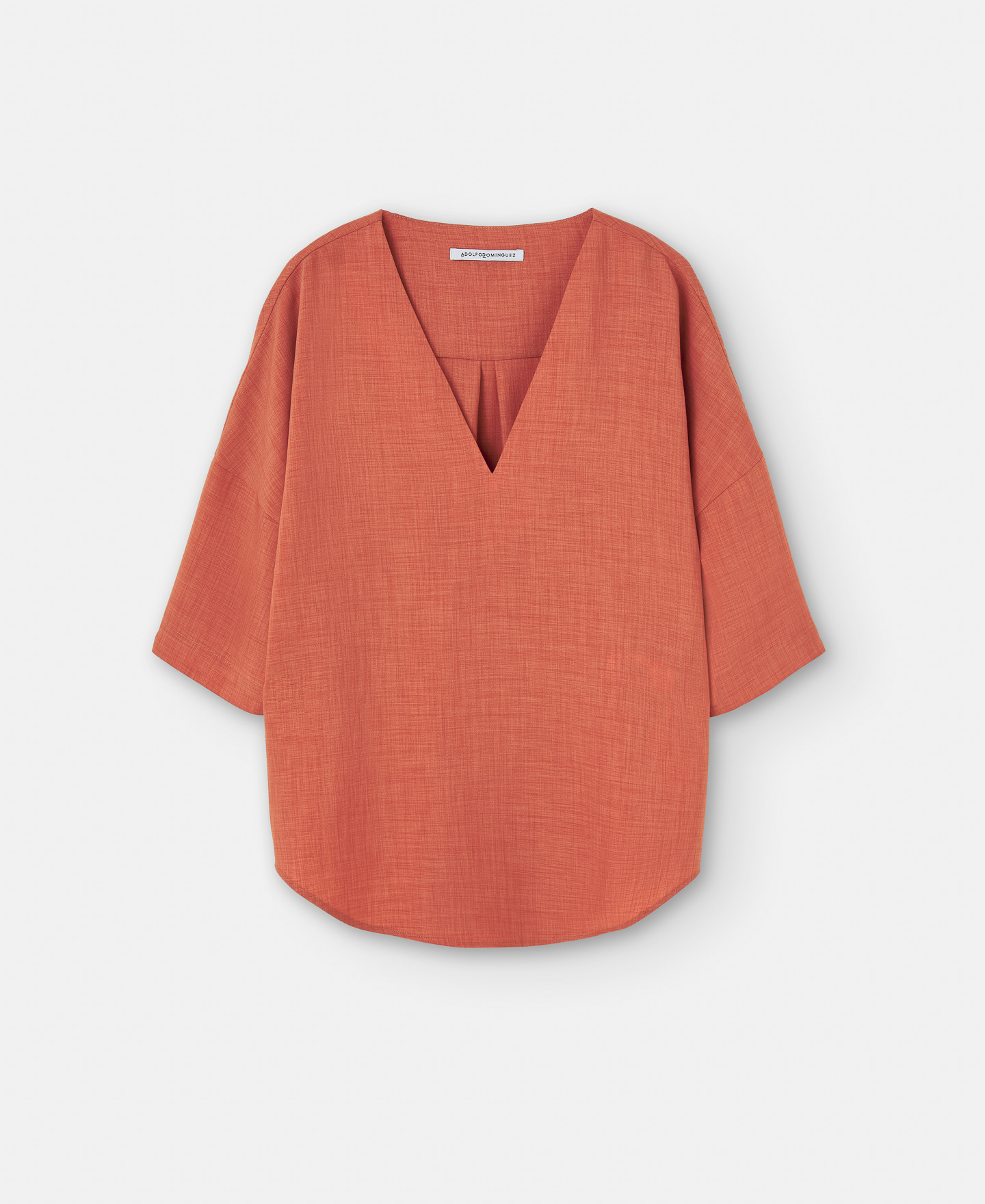 Recycled polyester V-neckline blouse image number 4
