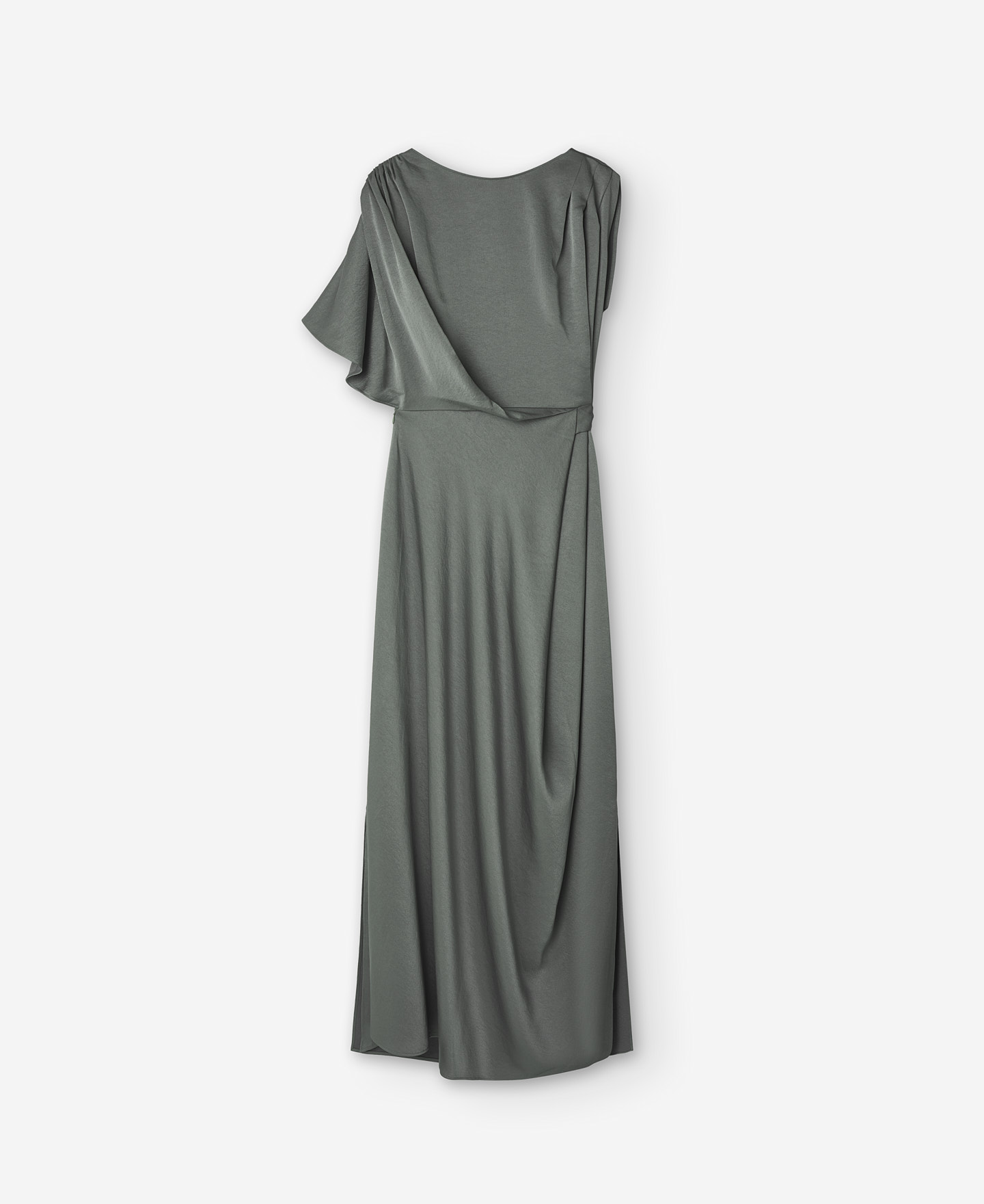 Asymmetric sleeve cocktail dress image number 4