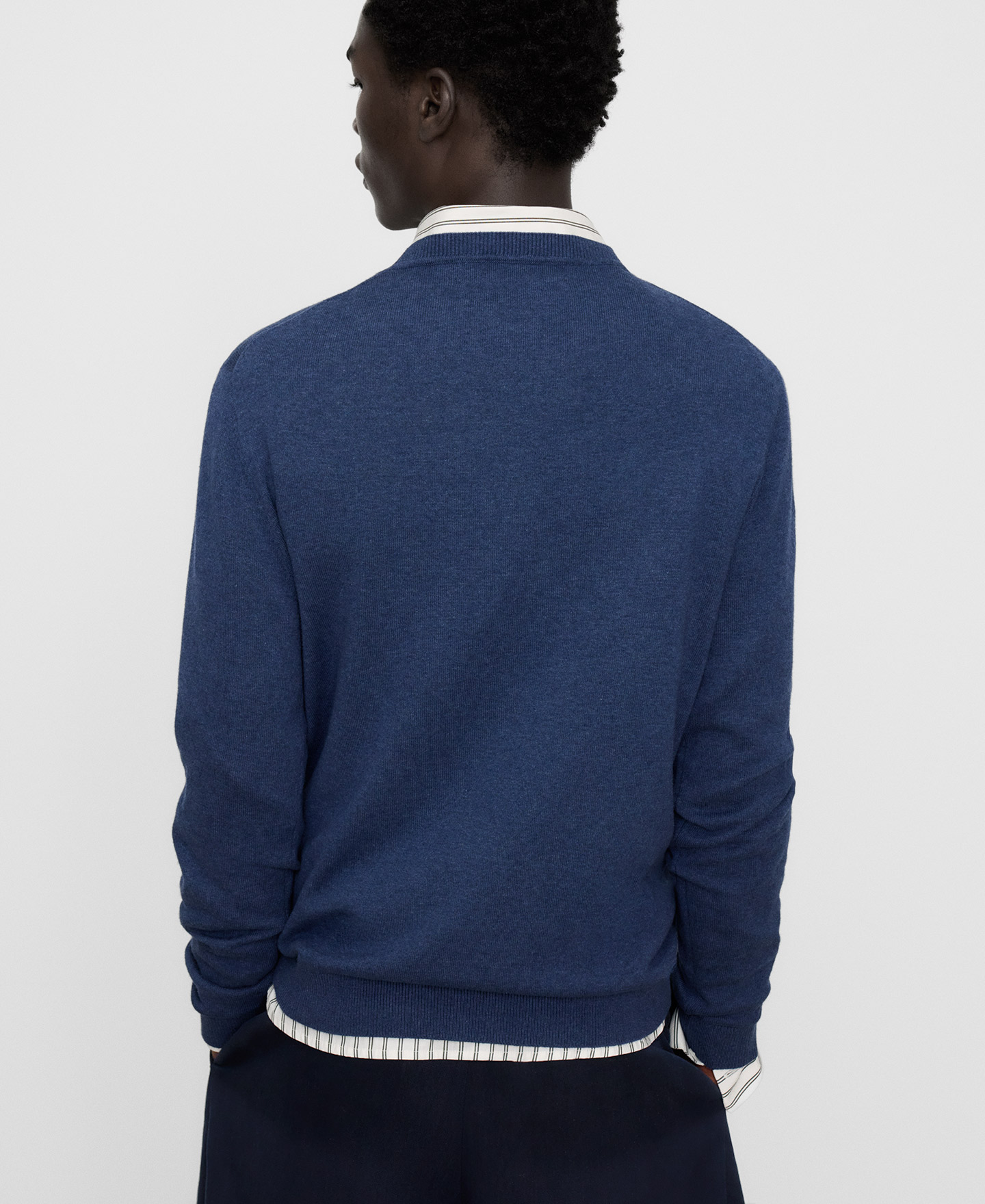 Wool and cotton crew collar sweater image number 2