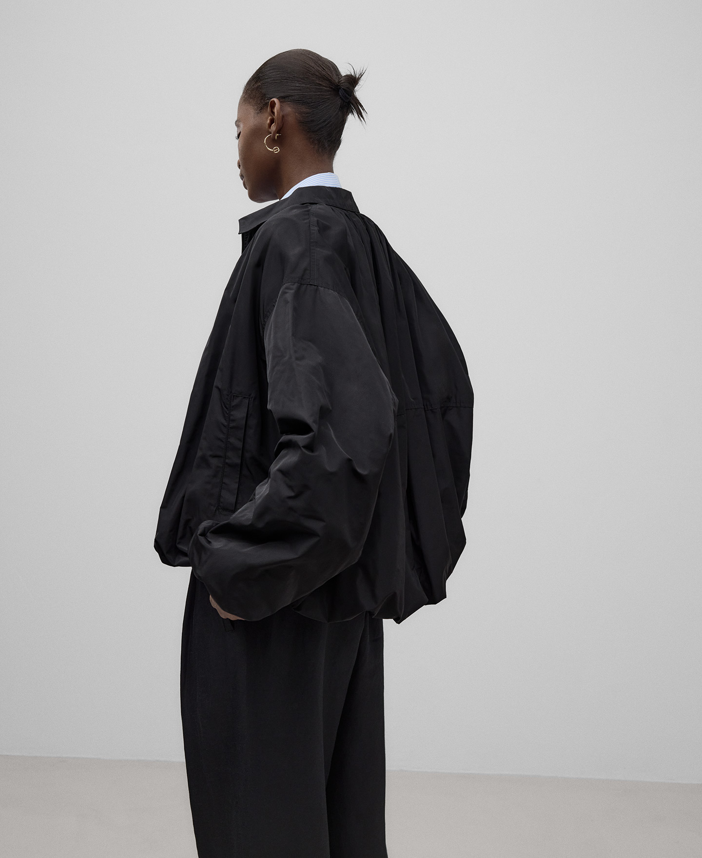 Ruched bomber jacket woman image number 2