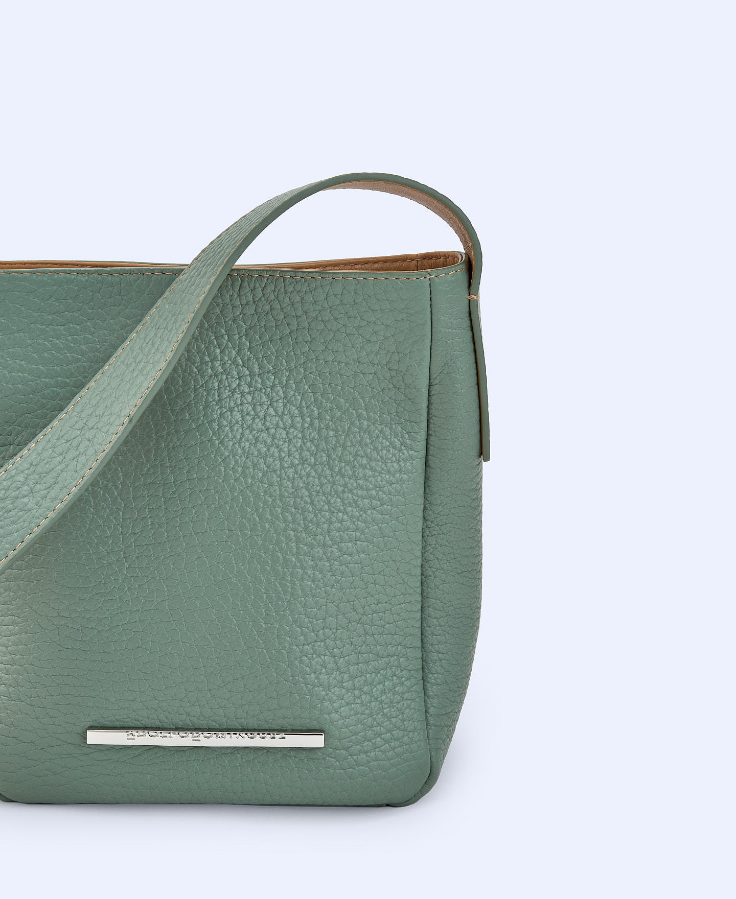 Responsible leather mini hobo bag image number 2