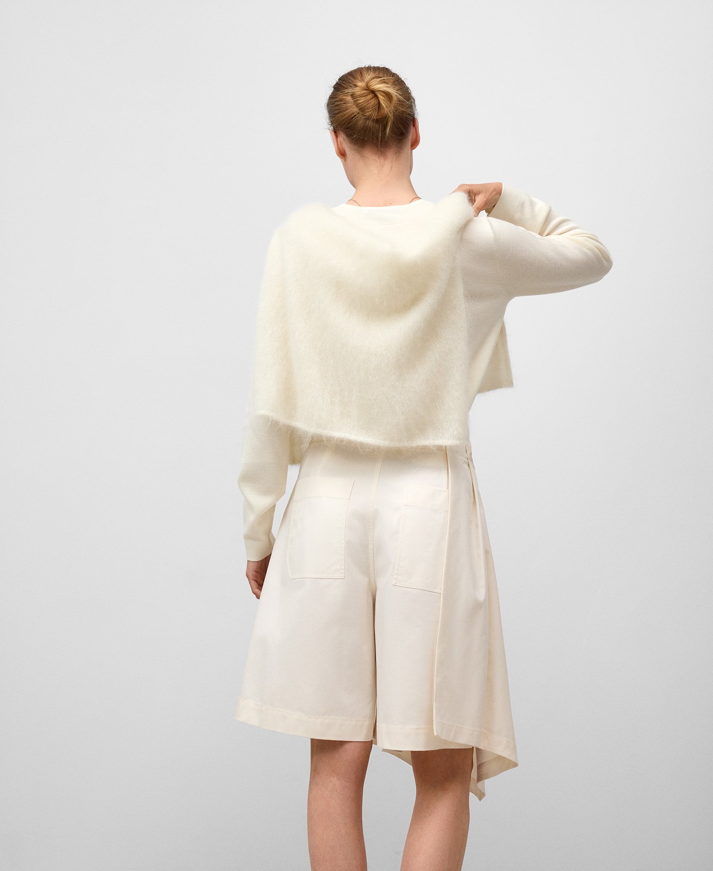 Draped skirt trousers woman image number 4