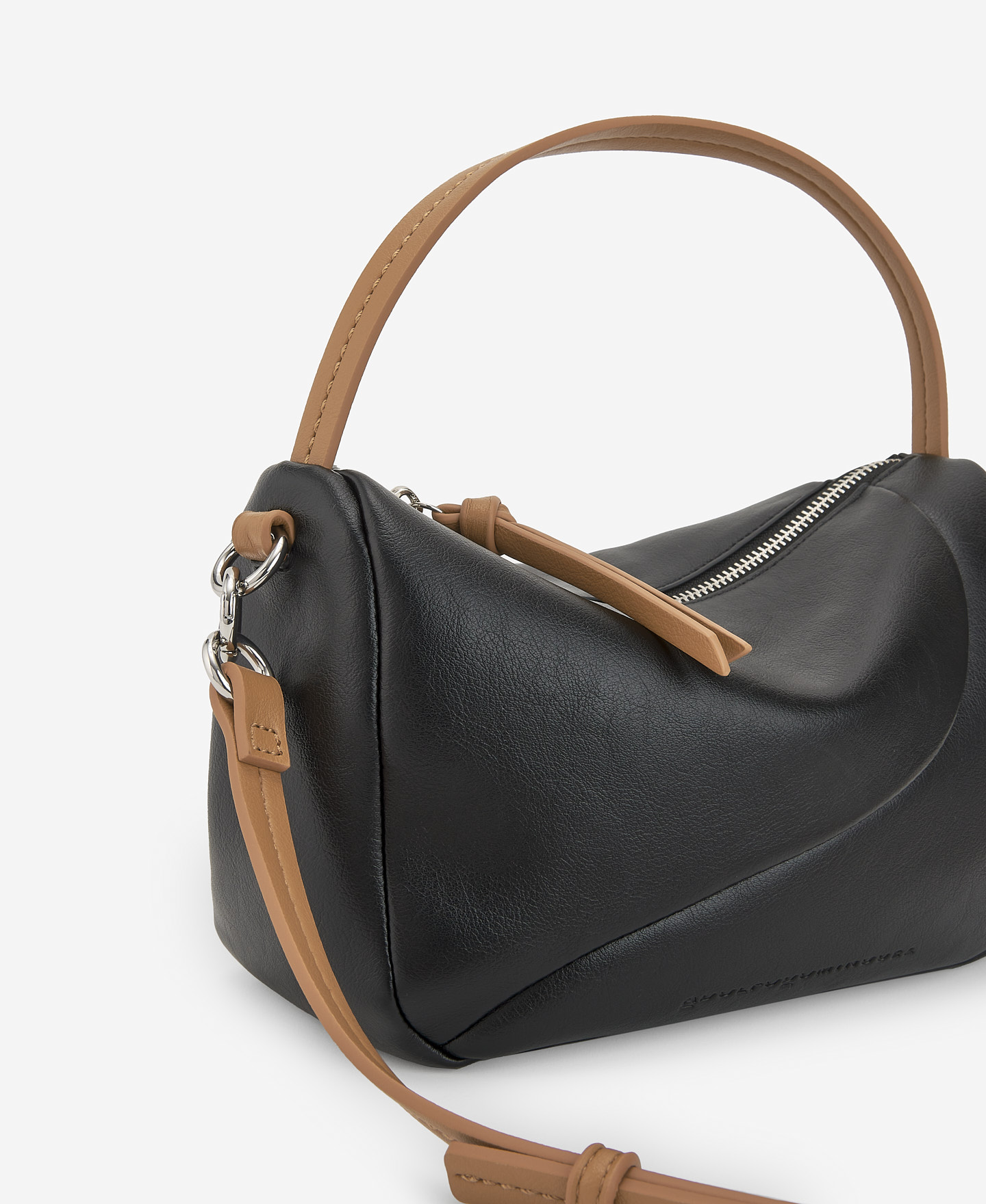 Semigrain texture mini bowling bag image number 3