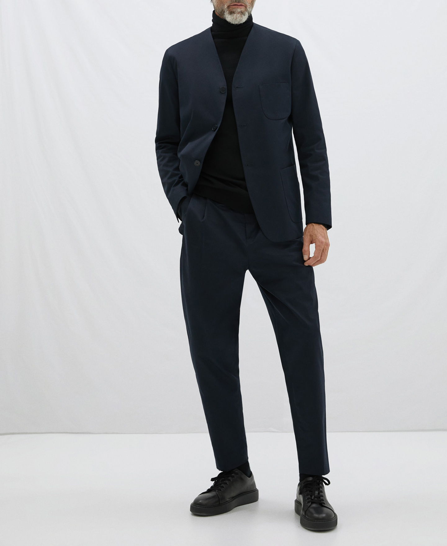 Straight cut cotton pants image number 1