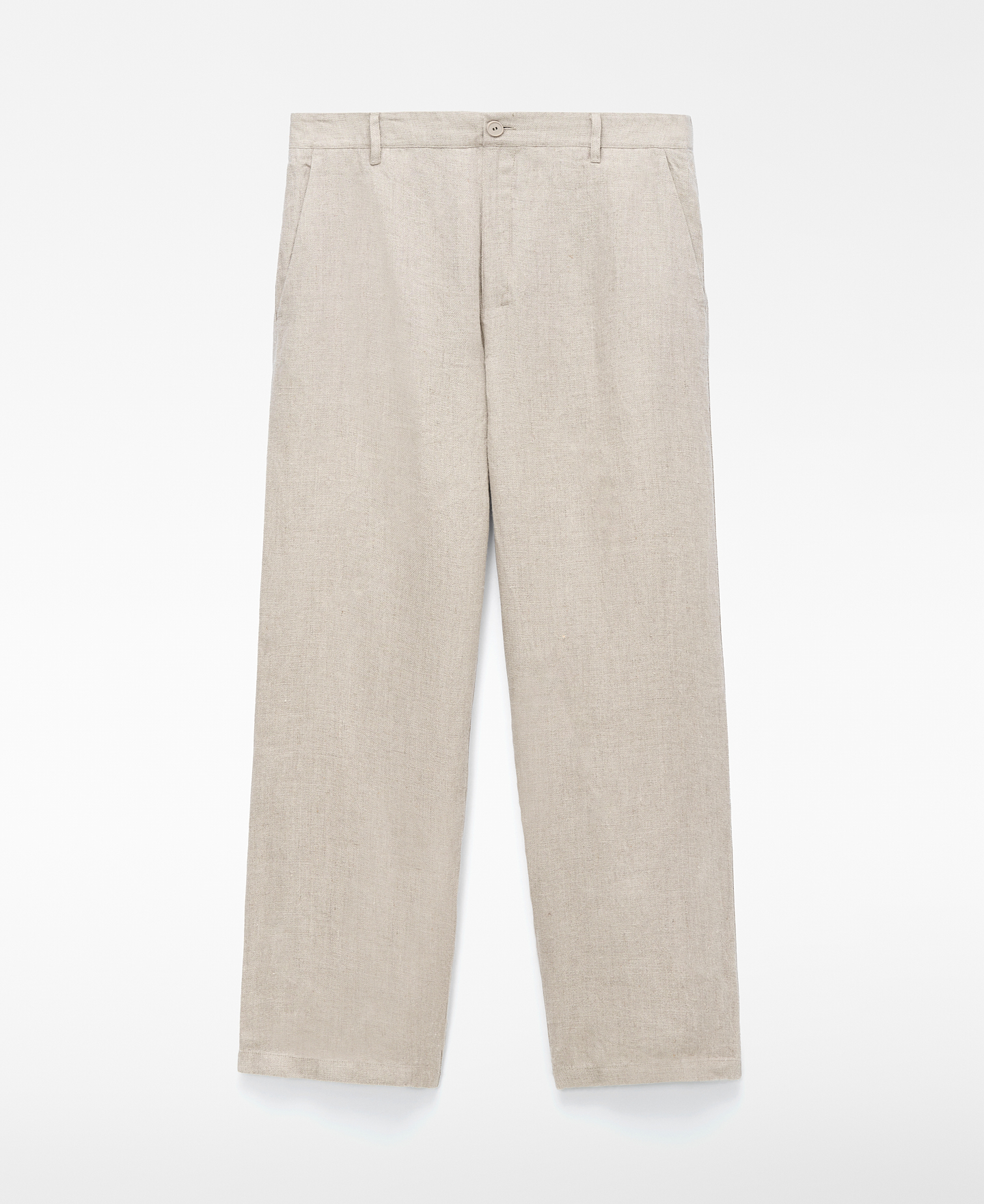 European linen relaxed fit trousers image number 4