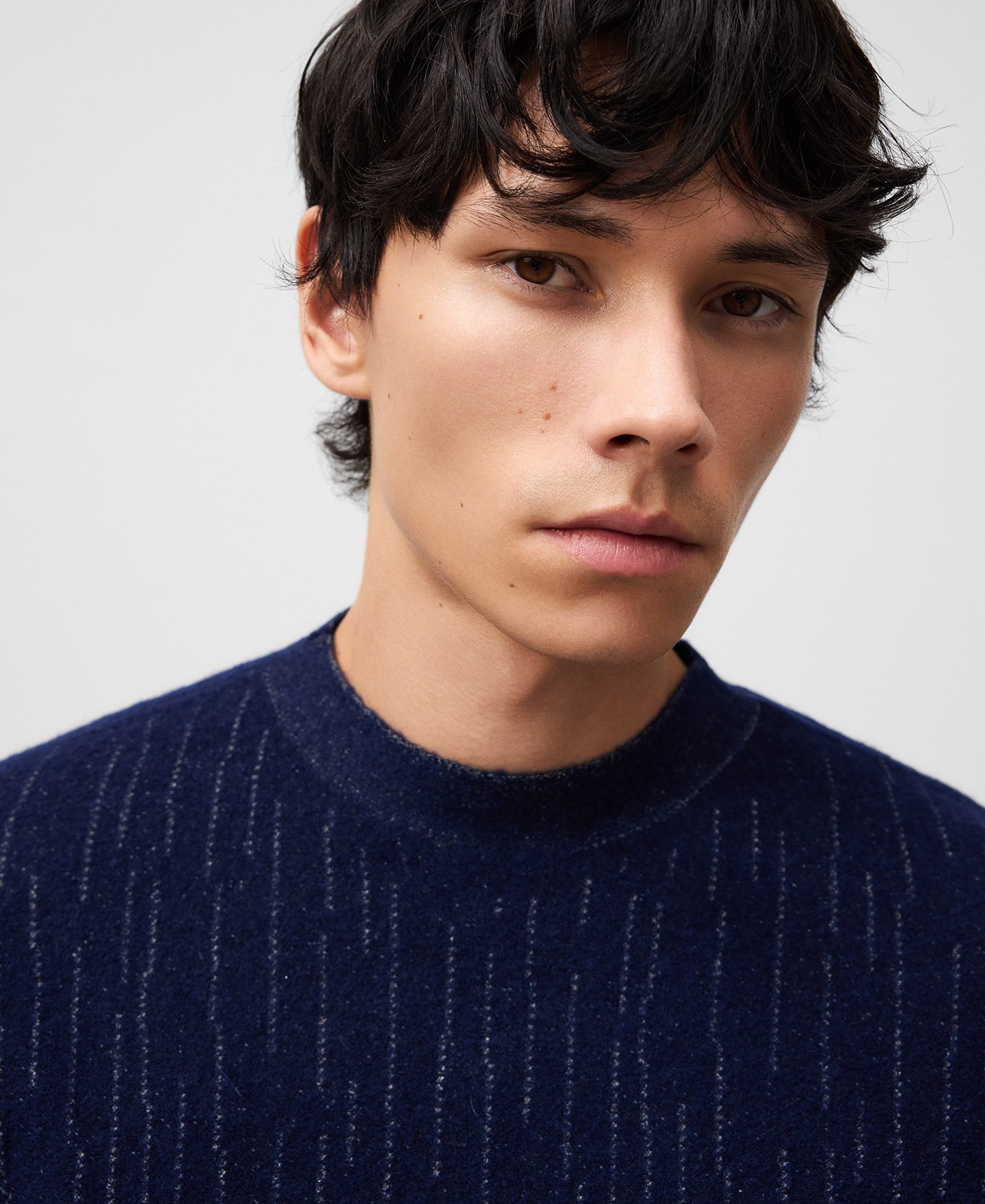 Knit striped sweater man image number 3